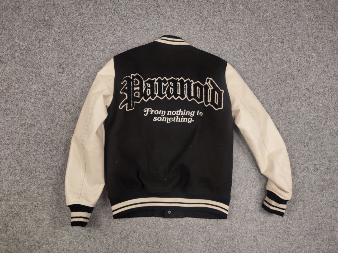 Japanese Brand Vintage Paranoid Society Letterman Varsity Bomber Jacket Size US S / EU 44-46 / 1 - 14 Thumbnail