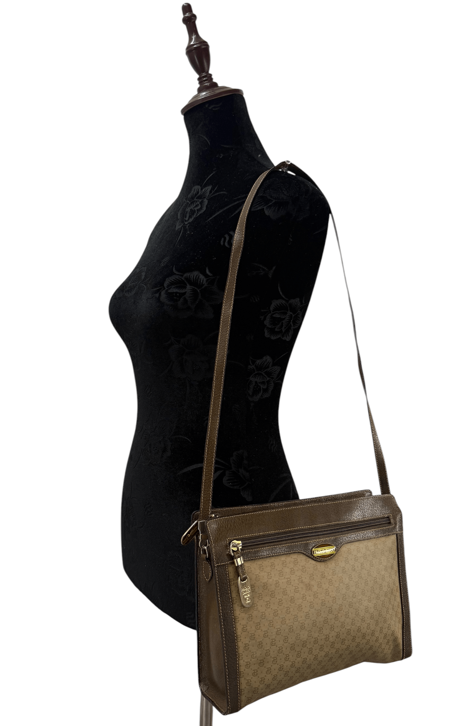 Paolo Gucci Vintage Paolo Gucci Monogram Shoulder Bag Size ONE SIZE - 3 Thumbnail