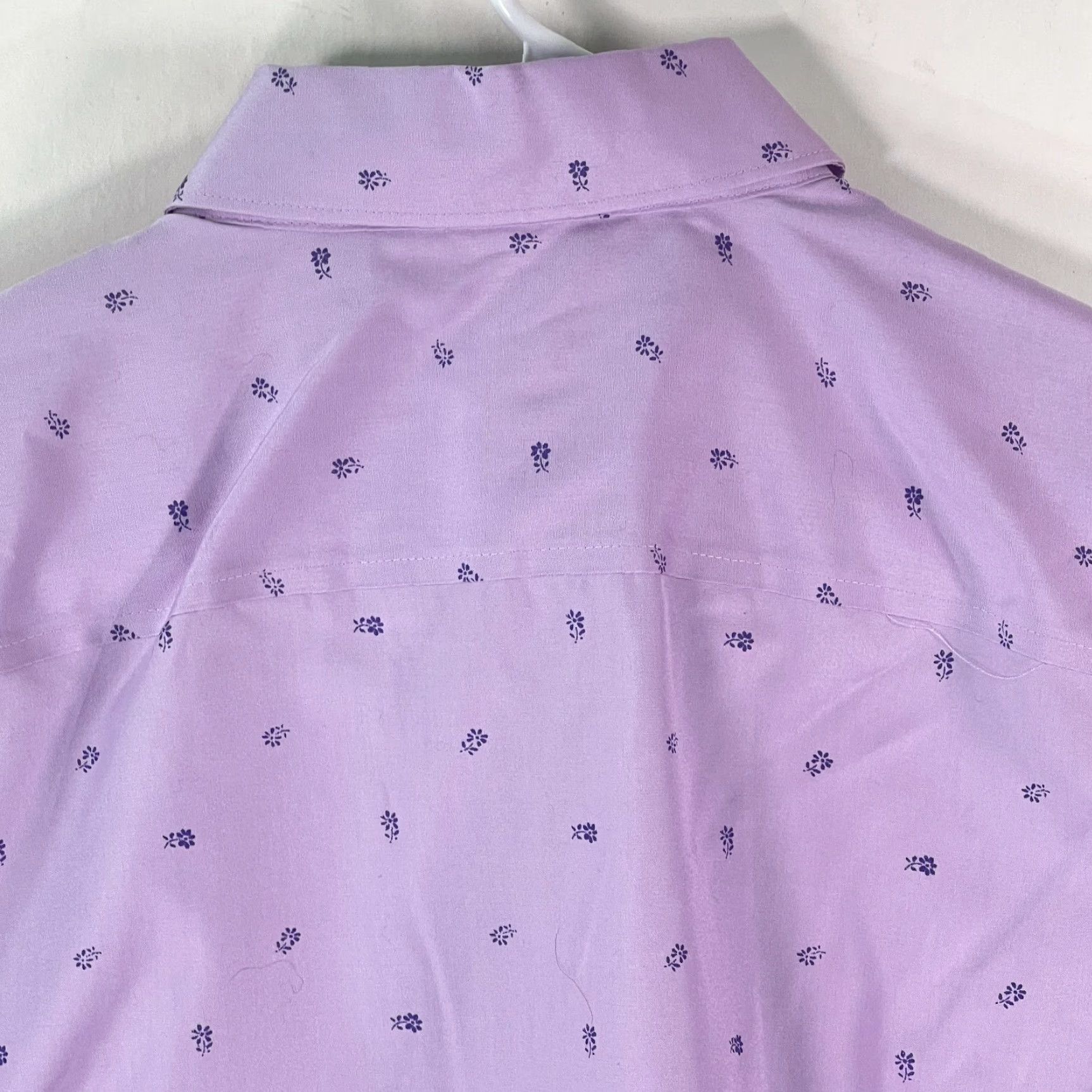 Eddie Bauer Eddie Bauer Shirt Women Size Medium Purple Floral Wrinkle Resistant Button Front Size M / US 6-8 / IT 42-44 - 4 Thumbnail