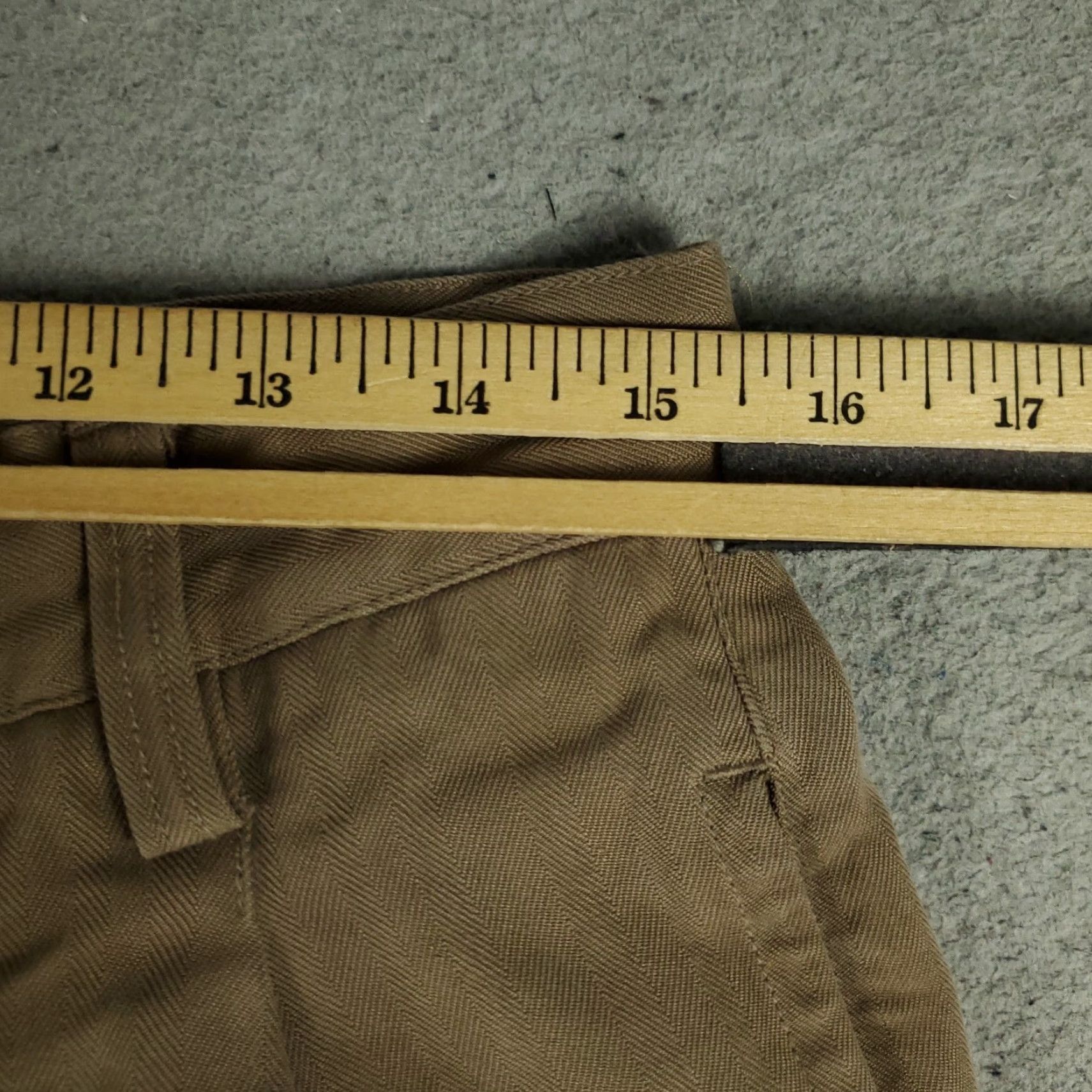 Tommy Bahama Tommy Bahama Chino Pants Mens 33x27 Brown Silk Pleated Casual Trousers Size US 33 - 3 Thumbnail