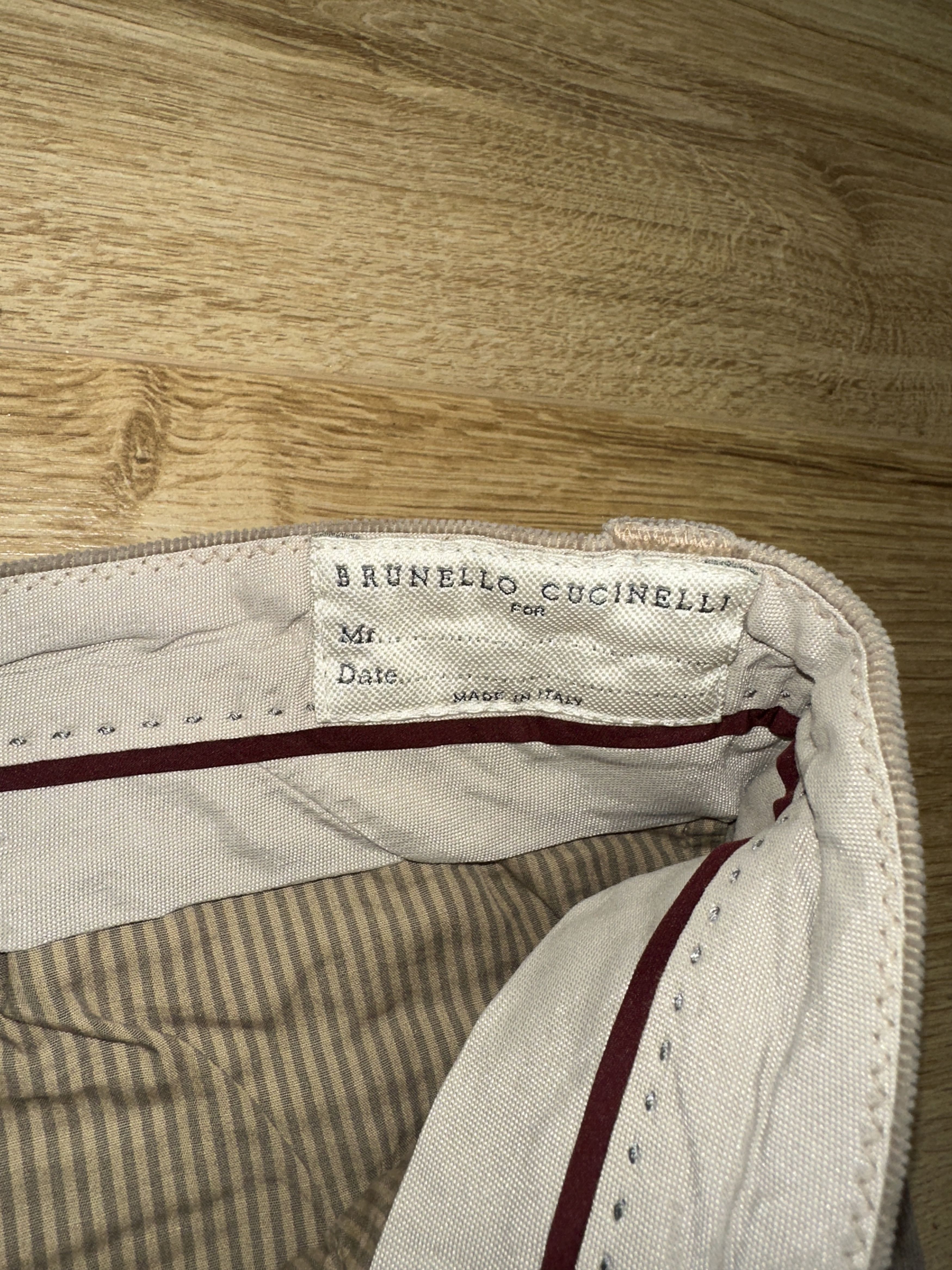 Brunello Cucinelli Brunello Cucinelli Corduroy Traditional Fit Pants Size 48 Size US 32 / EU 48 - 8 Thumbnail
