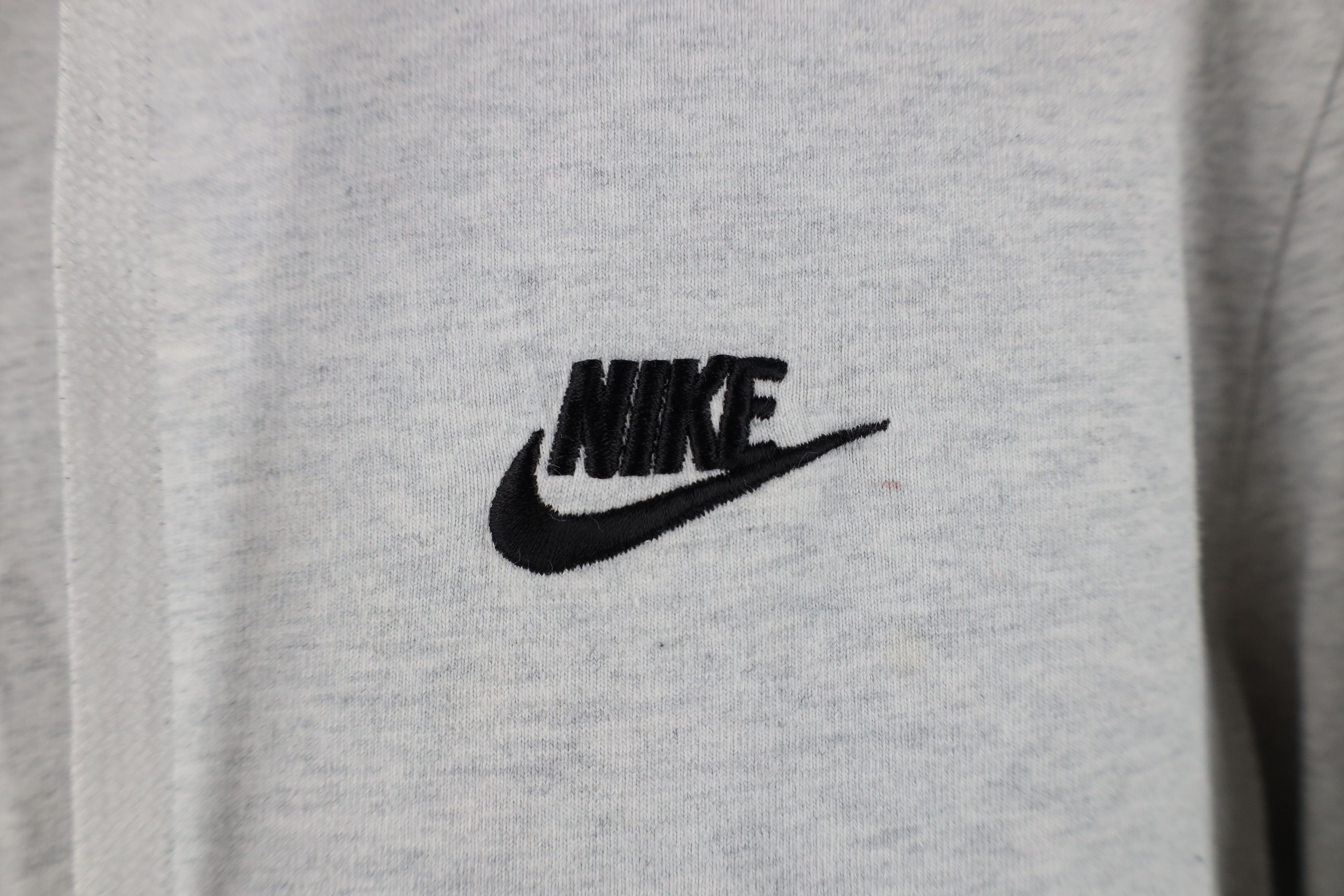 Nike Vintage Y2K Nike Mini Swoosh Hooded Hoodie T-Shirt Gray Size US M / EU 48-50 / 2 - 4 Thumbnail