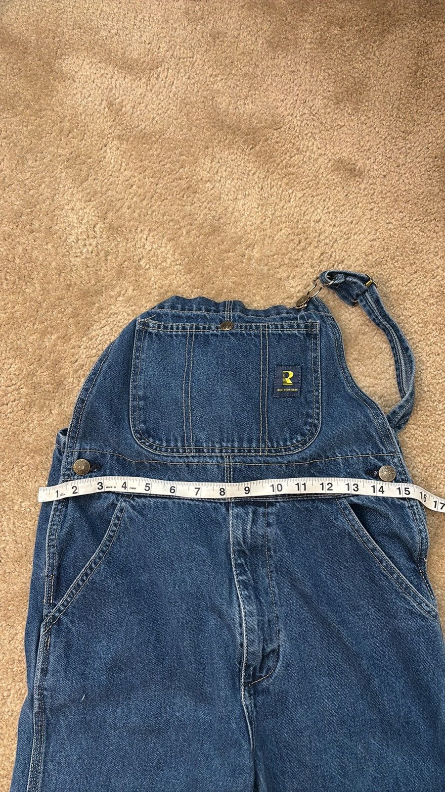 Vintage Vintage Real Work Wear Denim Overalls Size 32" / US 10 / IT 46 - 6 Thumbnail