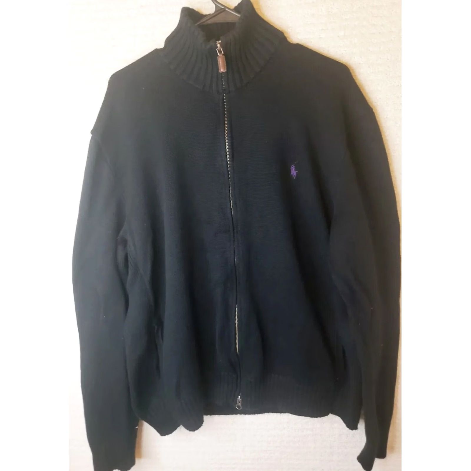 Polo Ralph Lauren Polo Ralph Lauren 1/4 Zip Sweater Mens XL Black Mock Neck Long Sleeve Knit Adult Size US XL / EU 56 / 4 - 2 Thumbnail