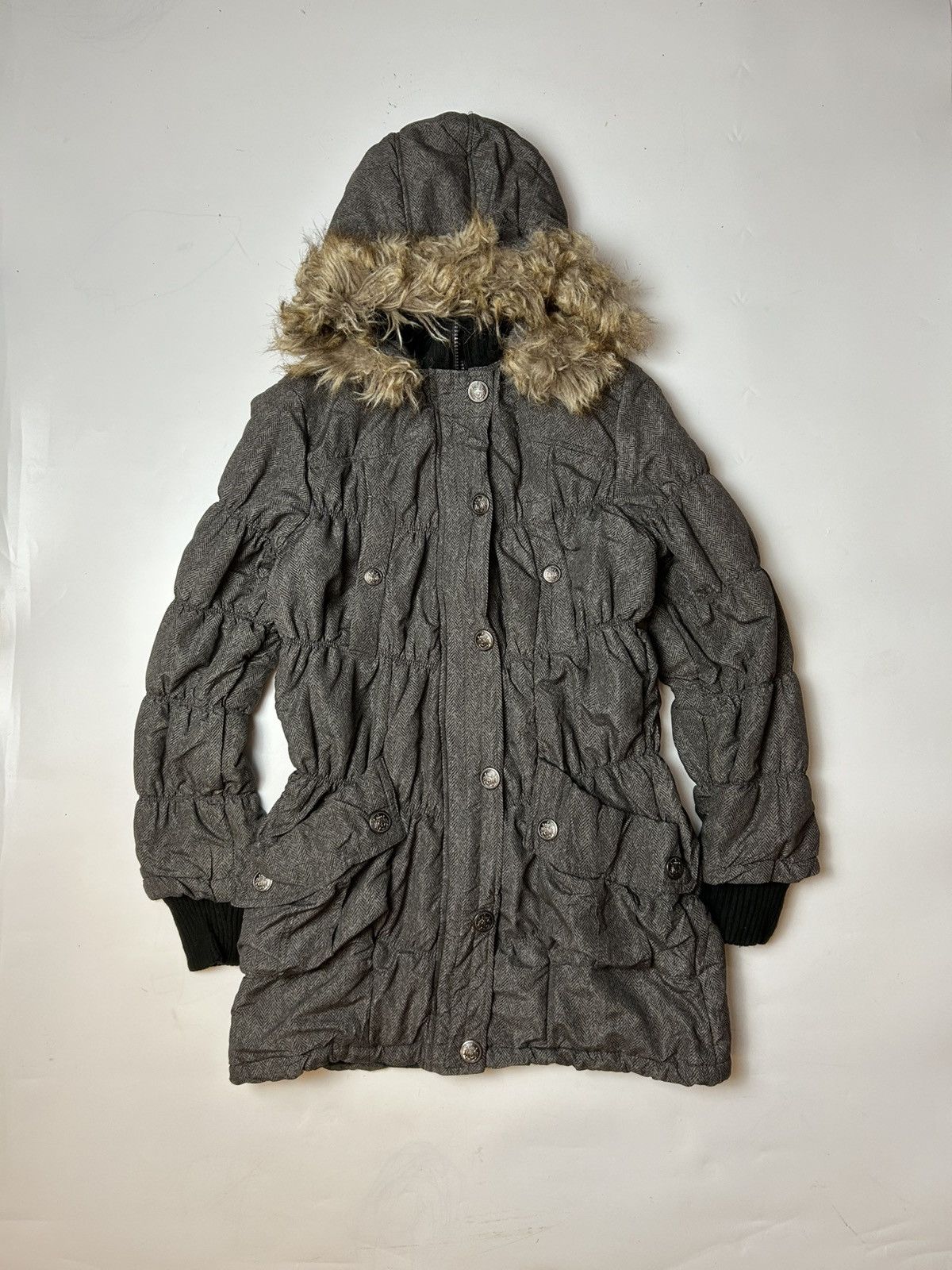 Beauty Beast × If Six Was Nine × Japanese Brand AVAIL JEAN FAUX FUR HOODIE JACKET Size L / US 10 / IT 46 - 1 Thumbnail