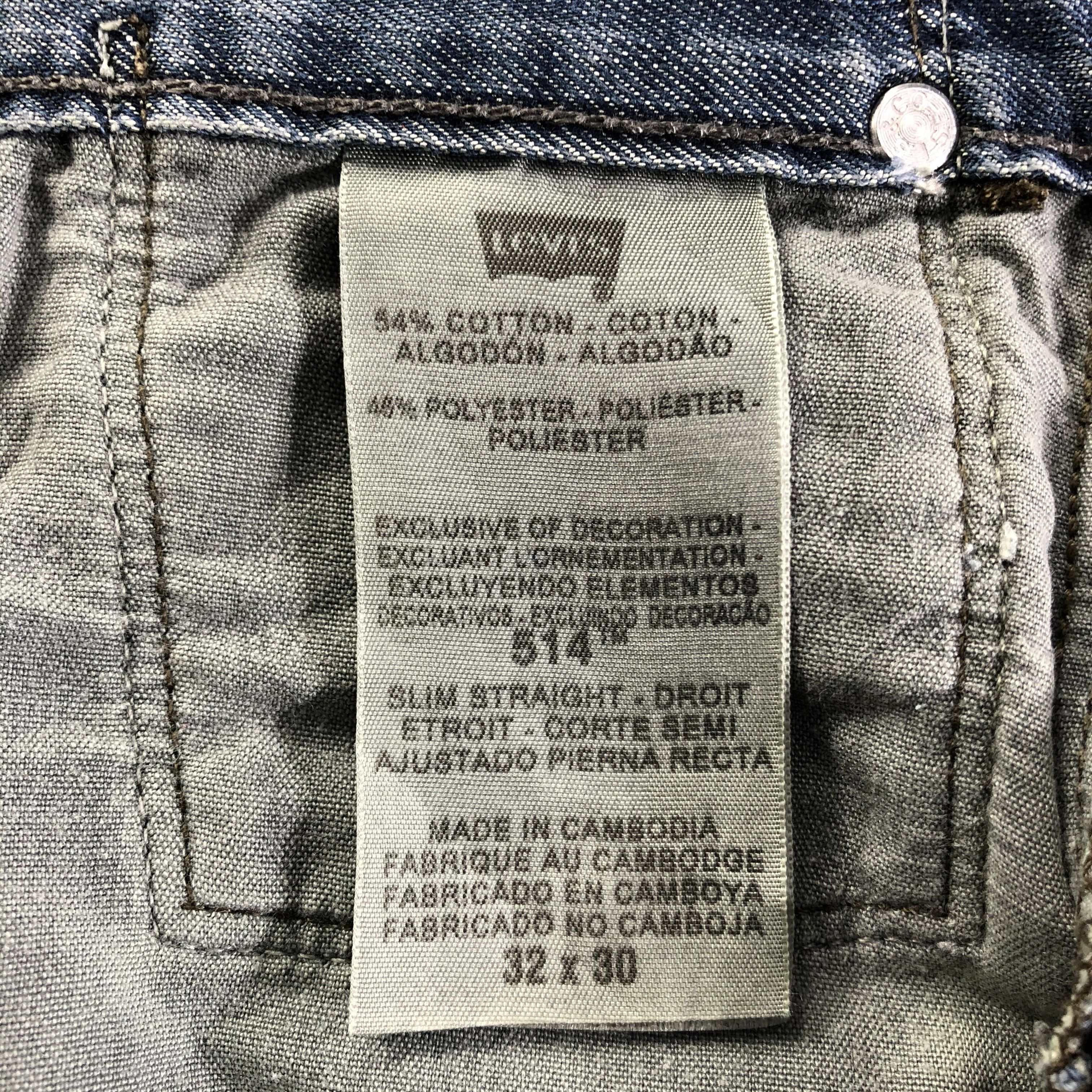 Levi's Vintage Levis 514 Jeans-J3487 Size US 34 / EU 50 - 10 Thumbnail