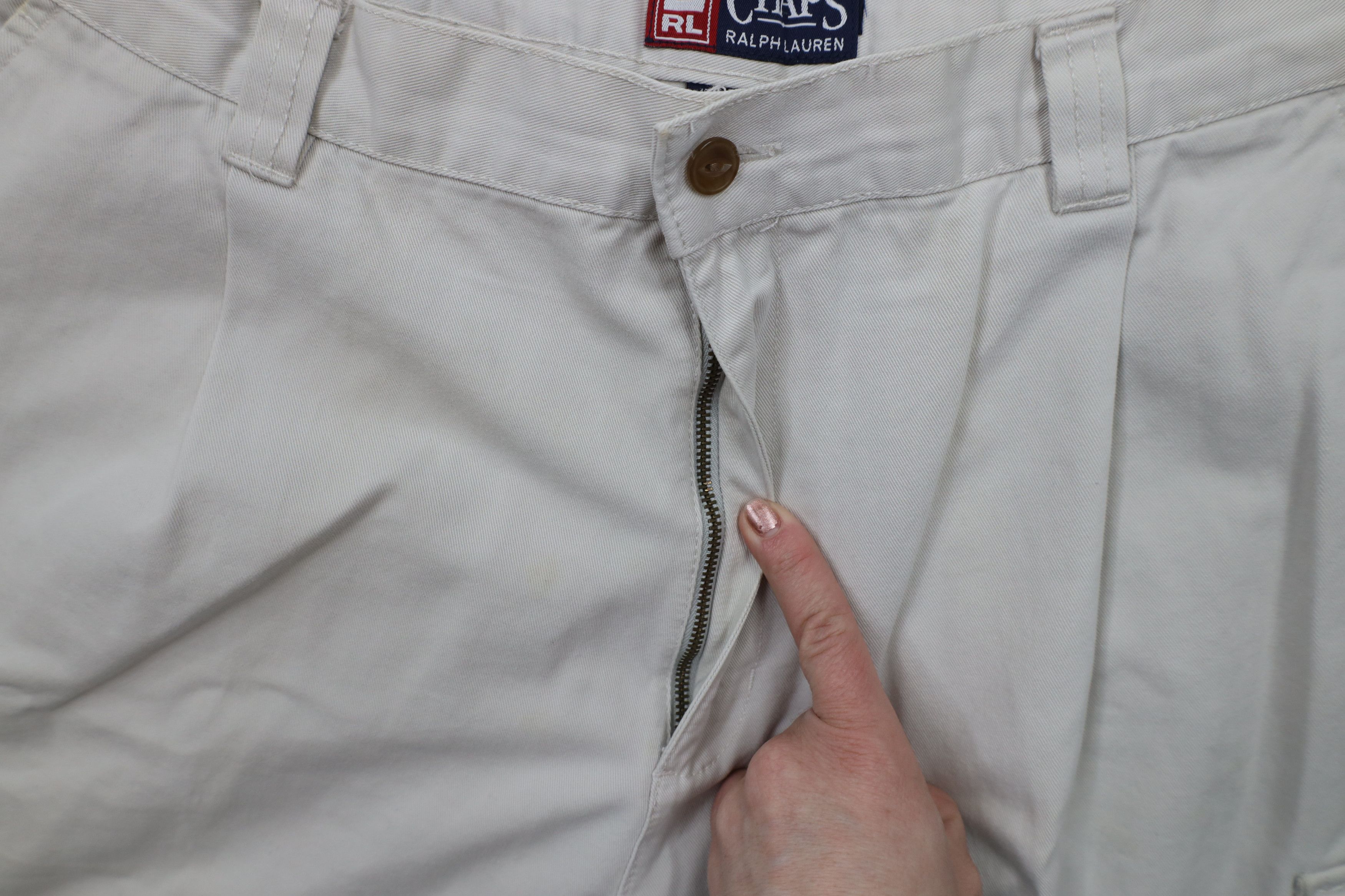 Ralph Lauren × Vintage Vintage 90s Chaps Ralph Lauren Chino Pants Trousers Beige Size US 36 / EU 52 - 7 Thumbnail