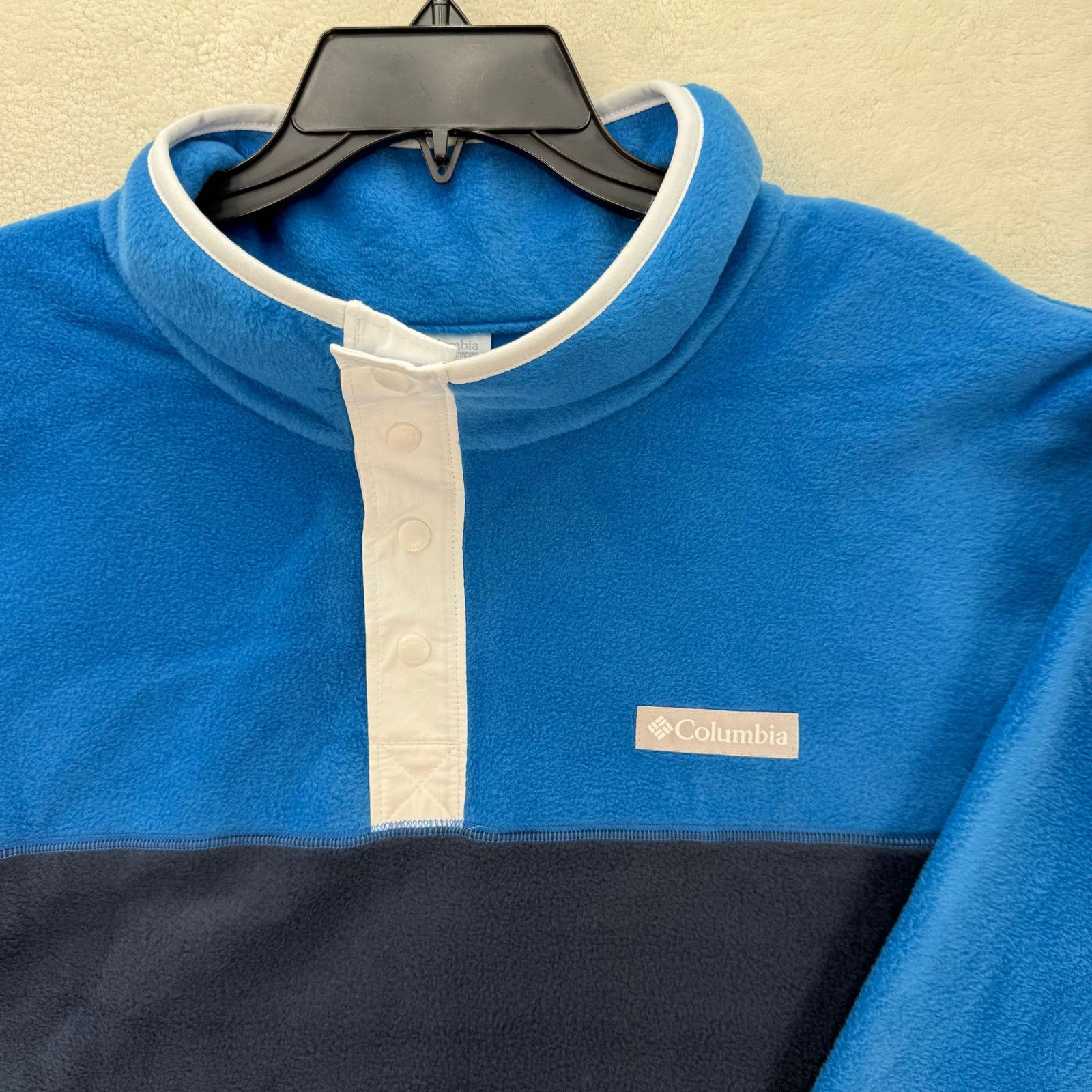 Columbia COLUMBIA MEN'S XXL STEENS MOUNTAIN HALF SNAP FLEECE NAVY WHT Size US XXL / EU 58 / 5 - 2 Thumbnail