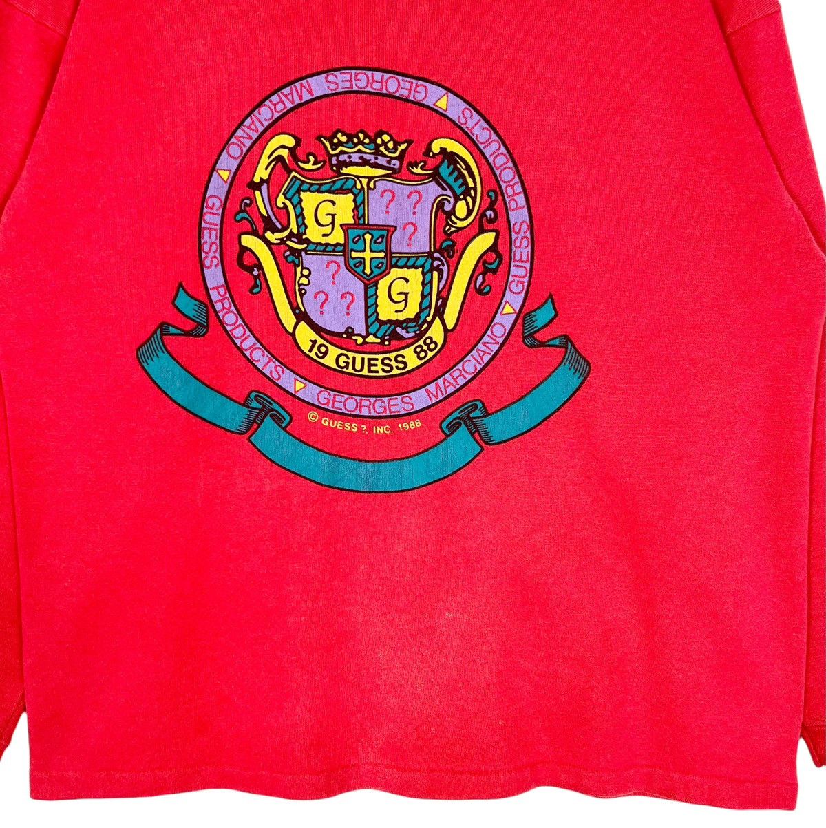 Guess × Vintage Vintage 1988 Guess Georges Marciano Big Logo Sweatshirt Size M / US 6-8 / IT 42-44 - 4 Thumbnail