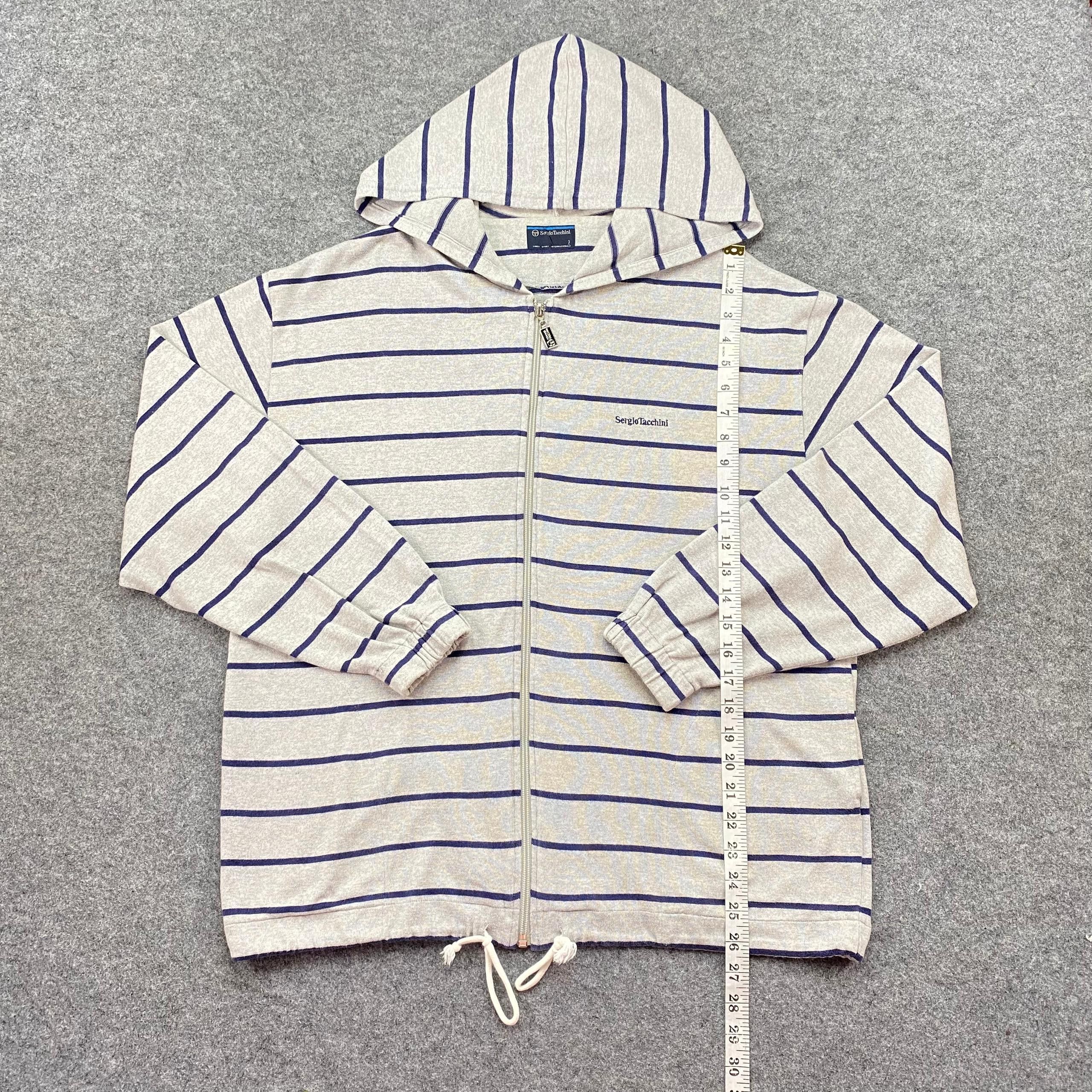 Sergio Tacchini Vintage Sergio Tacchini Stripe Zipper Jacket Size US L / EU 52-54 / 3 - 4 Thumbnail