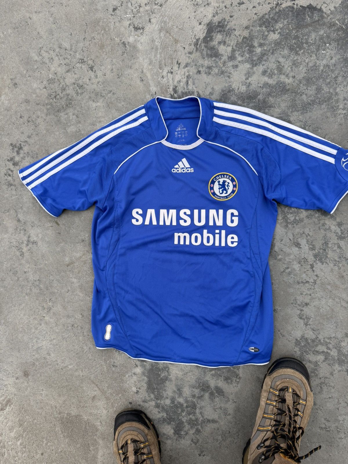 Adidas Vintage 2007 Chelsea Home Soccer Y2k Blokecore Jersey Size US S / EU 44-46 / 1 - 2 Thumbnail
