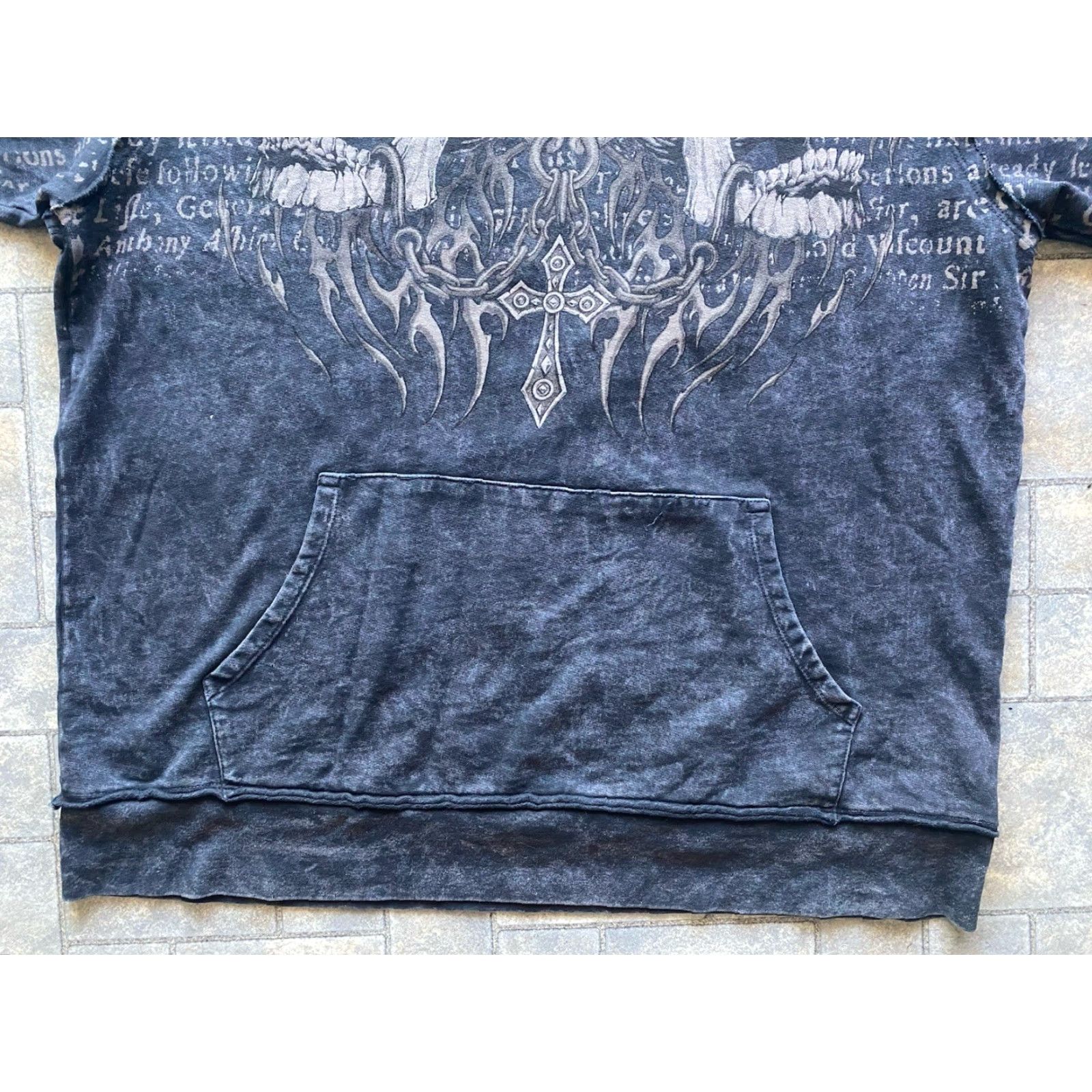 Affliction Affliction Hoodie 2XL Pullover Men Multicolor Skulls Chains Cross Y2K Live Fast Size US XXL / EU 58 / 5 - 3 Thumbnail
