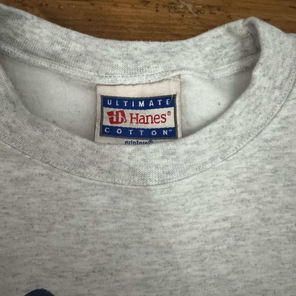 Hanes Gray Vintage 90s Peace & Music Crewneck Sweatshirt Size US L / EU 52-54 / 3 - 3 Thumbnail