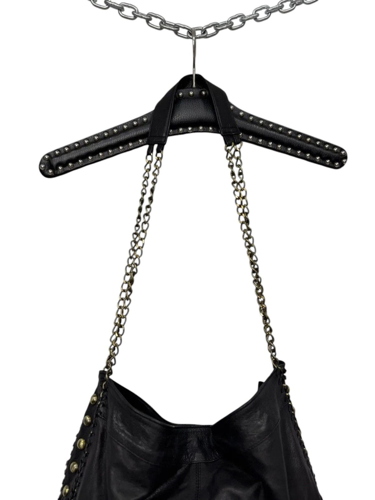 14th Addiction Leather Bag AS 98 style Vintage Metal Sling Bag Gothic GOA Size ONE SIZE - 5 Thumbnail