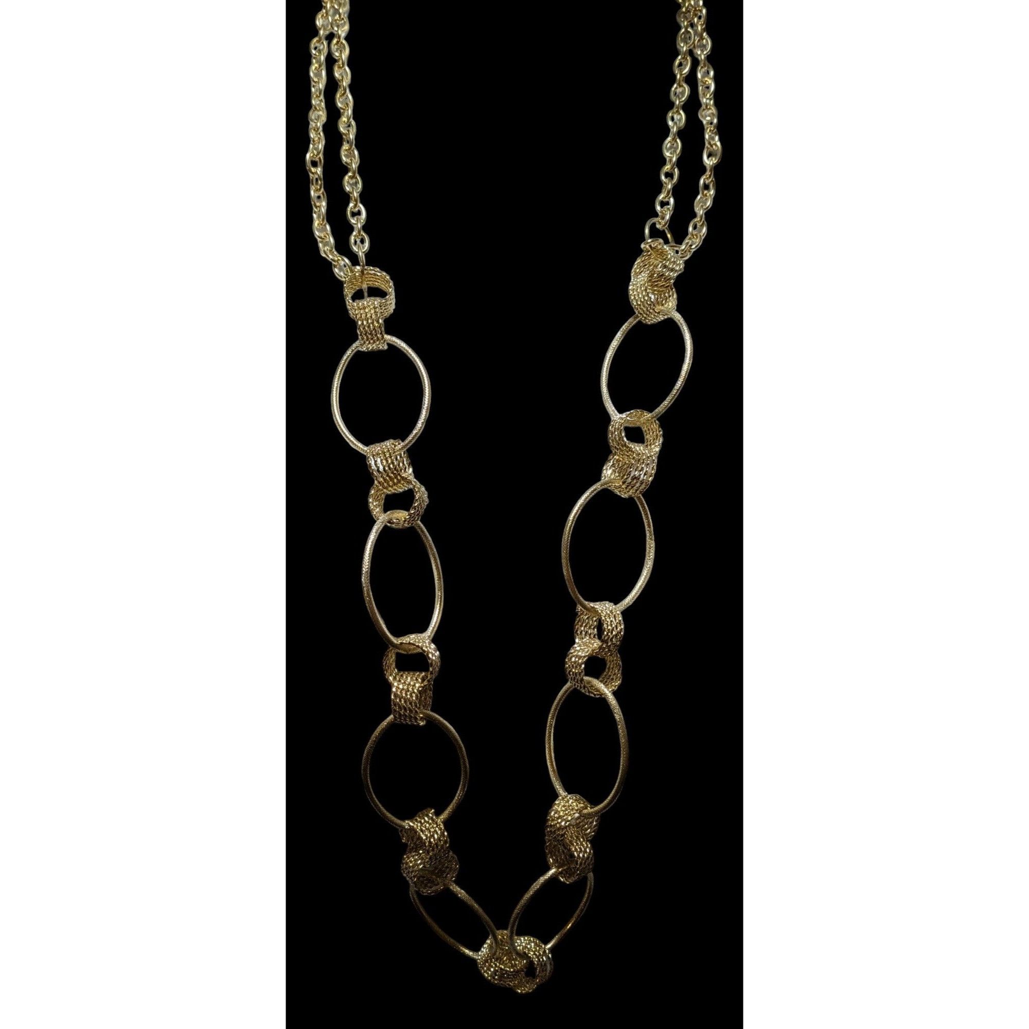 Other Gold Ring Decorative Chain Link Necklace Size ONE SIZE - 2 Thumbnail