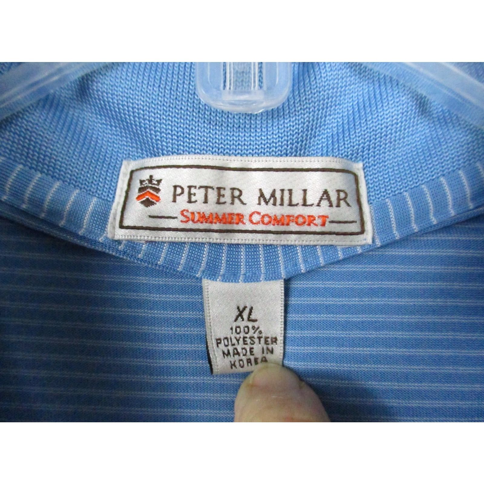 Vintage Polo Shirt XL Men Blue Short Sleeve The River Course Peter Millar Summer Comfort Polo Shirt Men XL Blue Short Sleeve The River Course Size US XL / EU 56 / 4 - 3 Thumbnail