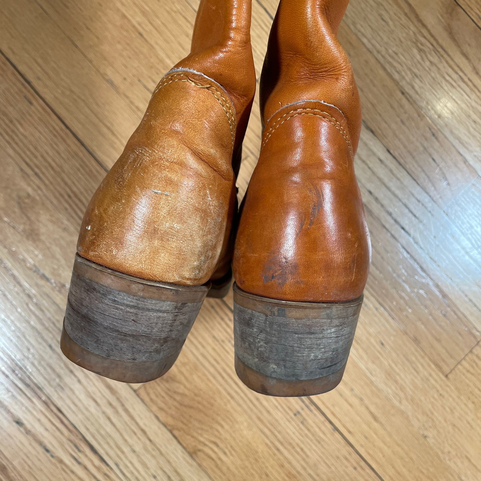 Vintage Vintage Leather Calf Boots 8 Mens Size US 8 / EU 41 - 5 Thumbnail