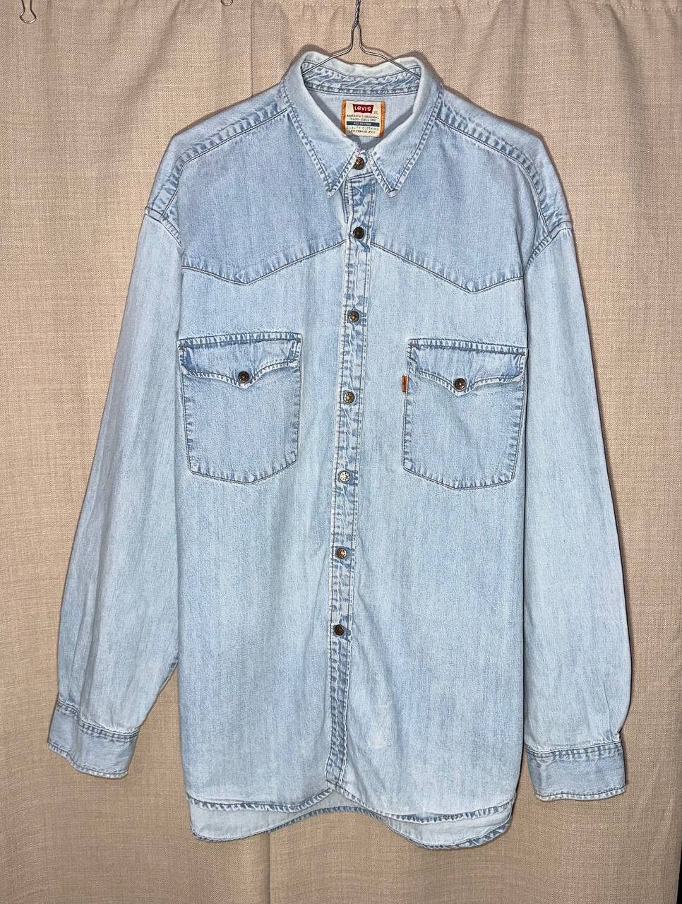 Levi's Levi's vintage Jean Shirt Denim Long Sleeve Blue Size US XL / EU 56 / 4 - 1 Thumbnail