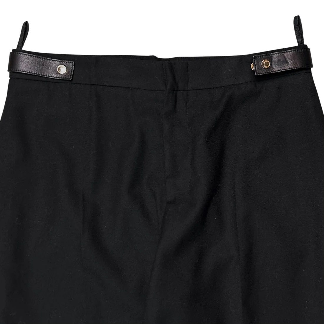 Gucci Gucci by Tom Ford Leather Waist Cashmere Trousers - 90s Size US 30 / EU 46 - 4 Thumbnail