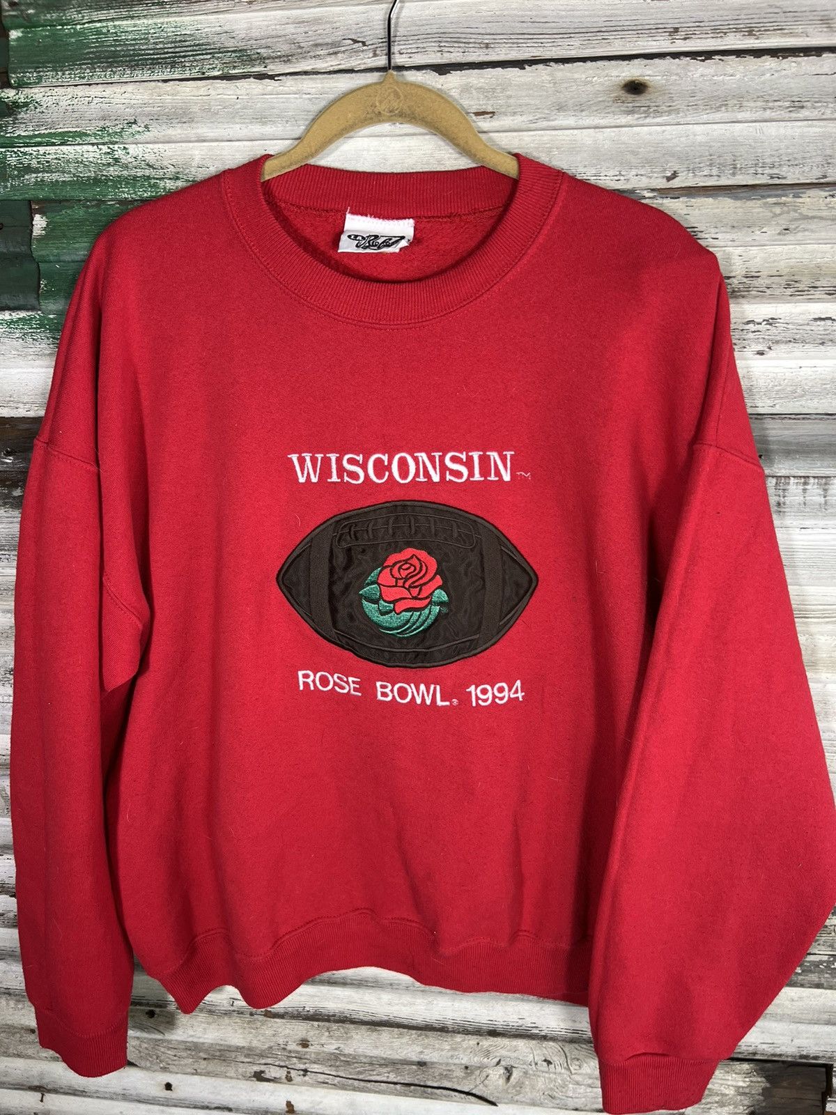 Vintage vintage 1994 wisconsin rose bowl sweatshirt Size US XL / EU 56 / 4 - 3 Thumbnail