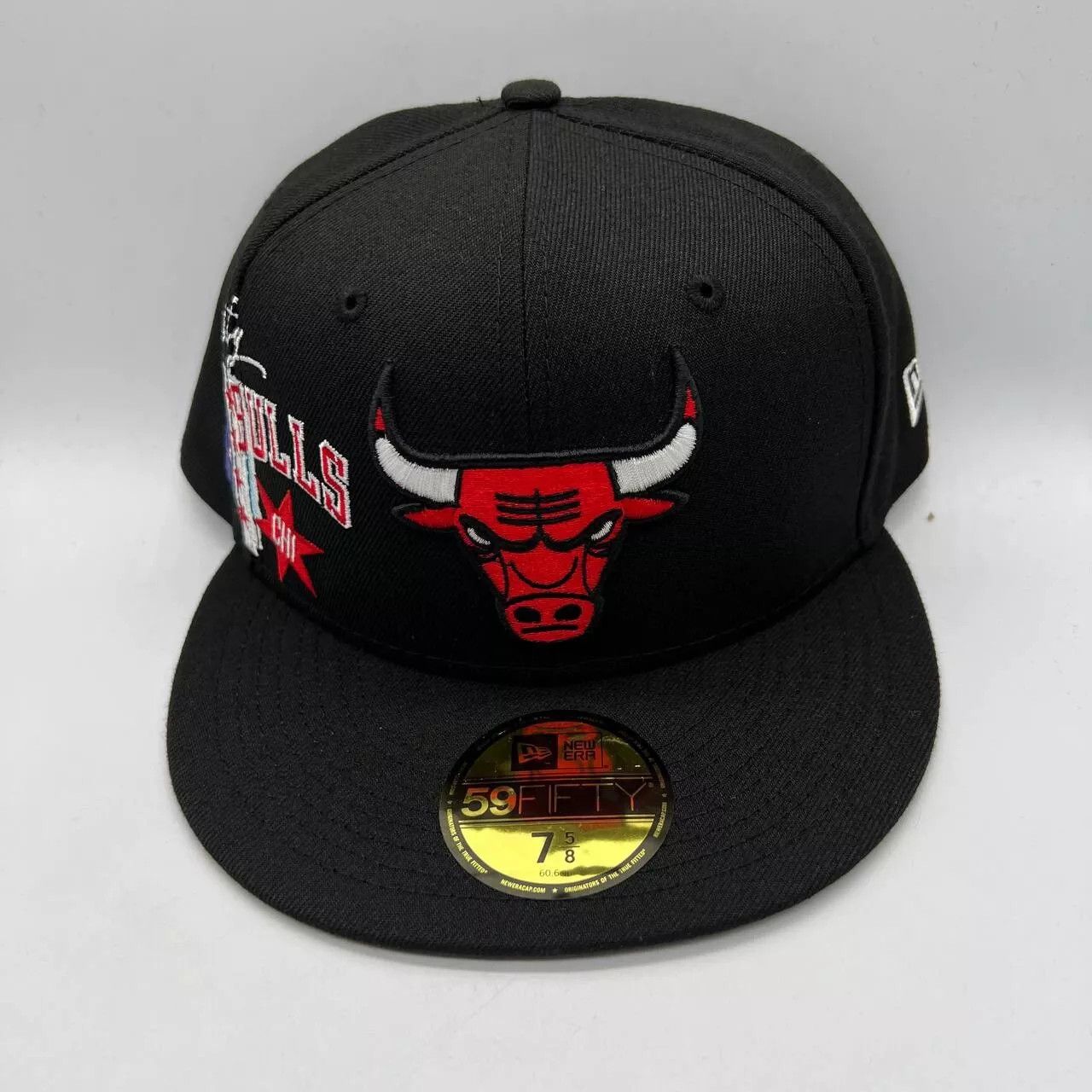 New Era Chicago Bulls Windy City NBA 7 5/8 Hat Fitted Cap New Men Size ONE SIZE - 2 Thumbnail