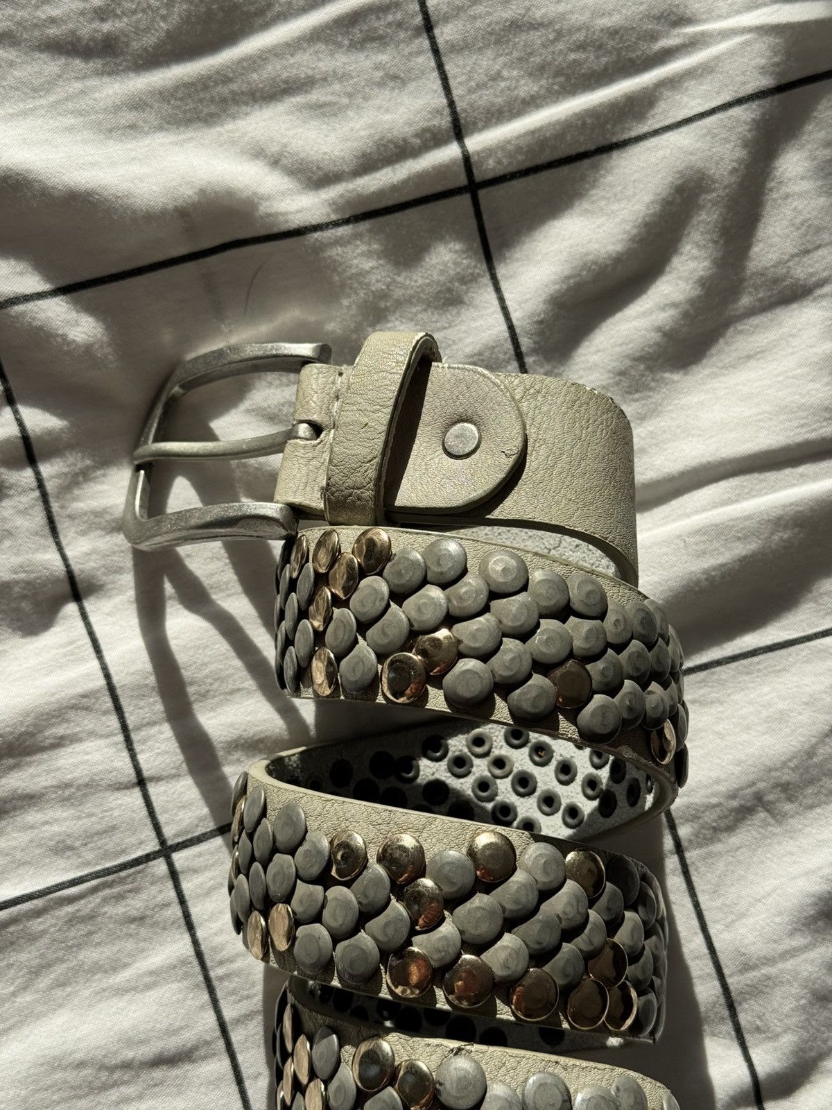 Hysteric Glamour Vintage Belts Y2K Rhinestones Punk leather belt Japanese Size ONE SIZE - 7 Thumbnail