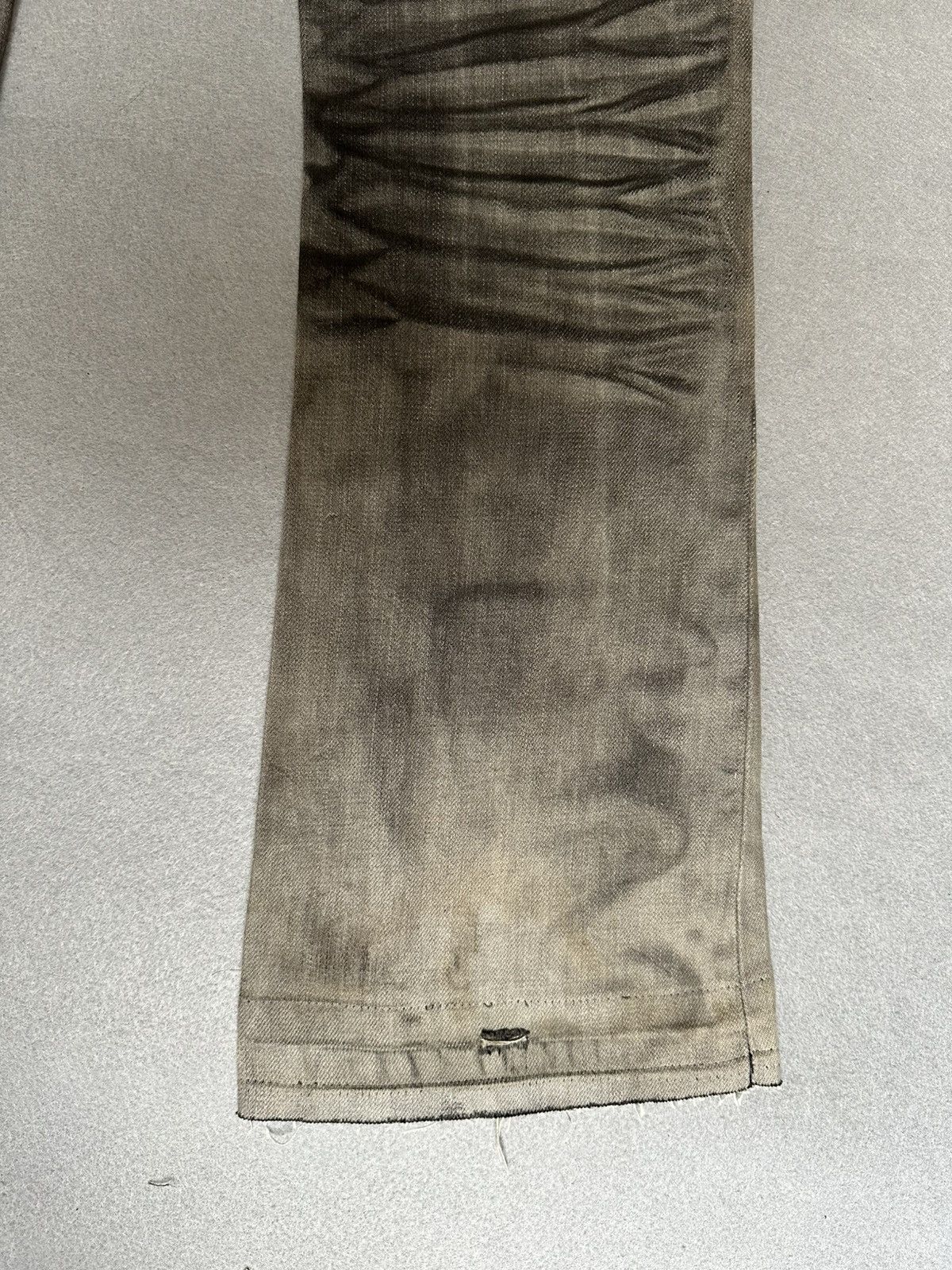 Japanese Brand FLARE Civarizie Distressed Release Leg Denim Size US 31 - 13 Thumbnail