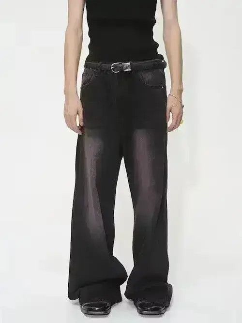 Japanese Brand Baggy Denim Wide Leg Jeans Size US 32 / EU 48 - 1 Thumbnail