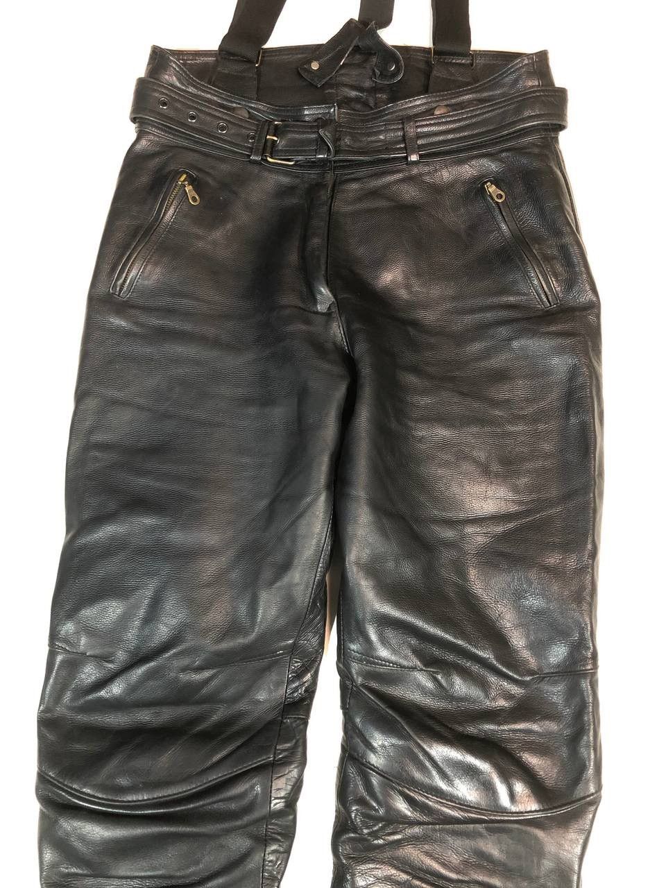Genuine Leather Avangarde Racing Moto Biker Leather Overall Pants Size US 34 / EU 50 - 2 Thumbnail