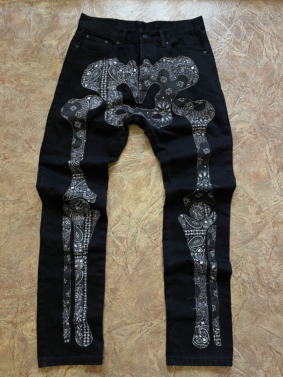 Other Skeleton bones bandana style kapital, amiri denim jeans Size US 31 - 1 Thumbnail