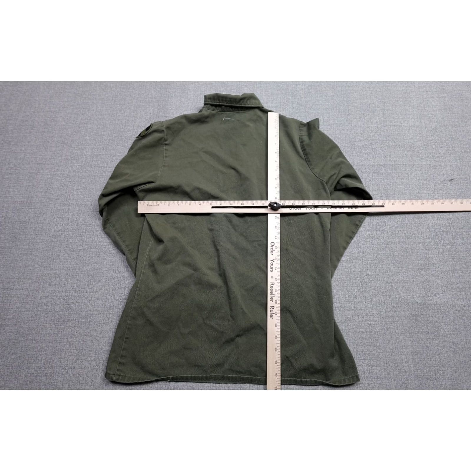 Vintage VINTAGE Military Button Front Men M Green Poly/Cotton Durable Press Retro Shirt Mens Size US M / EU 48-50 / 2 - 7 Thumbnail