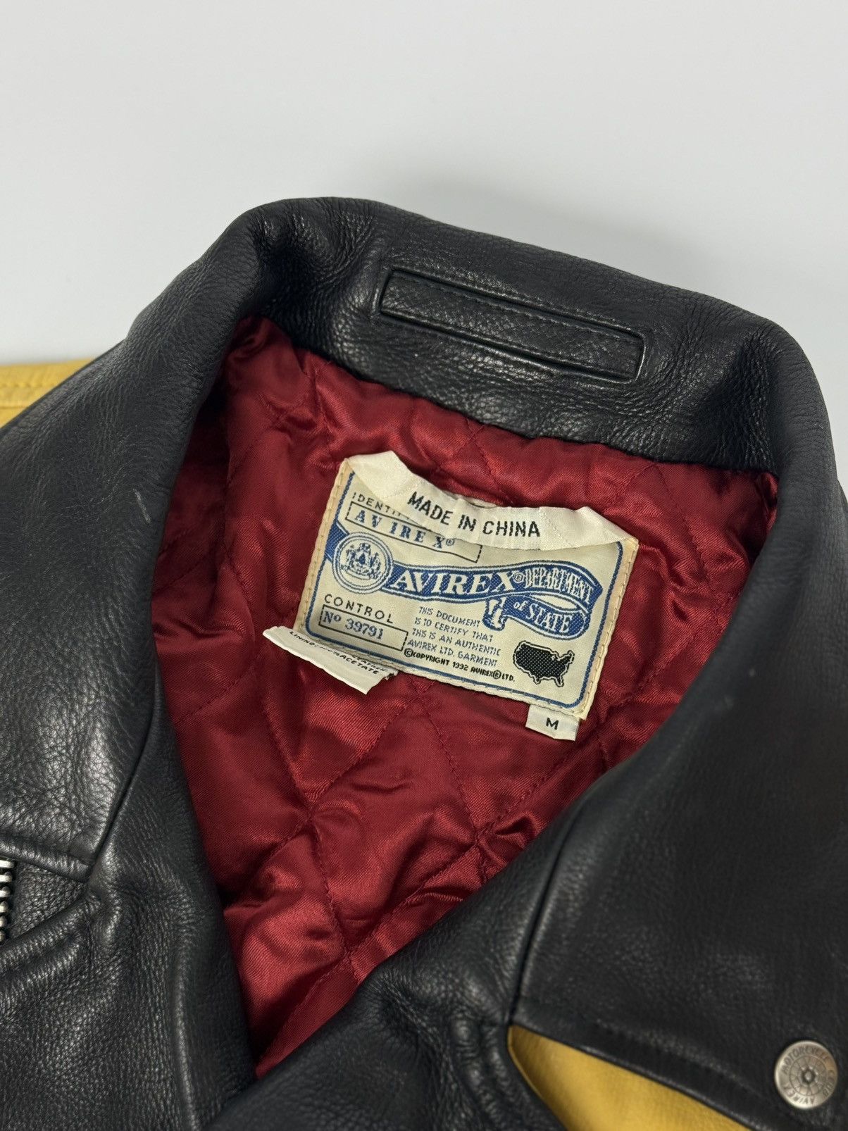 Avirex Rare Avirex Leather Motorcycle Jacket Size US M / EU 48-50 / 2 - 3 Thumbnail