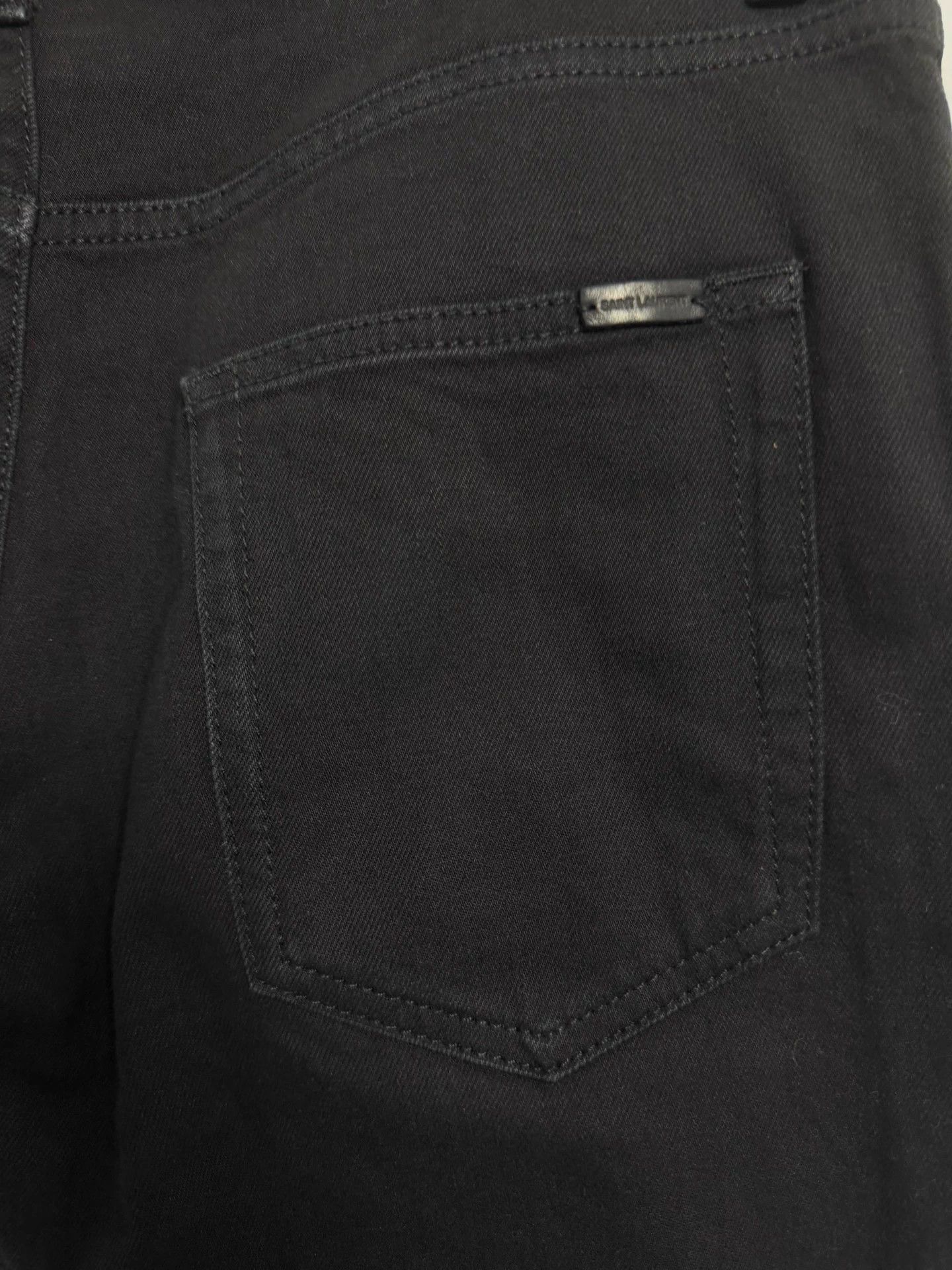 Saint Laurent Paris SLP 22fw D02 black basic jeans 32 mint Size US 32 / EU 48 - 3 Thumbnail