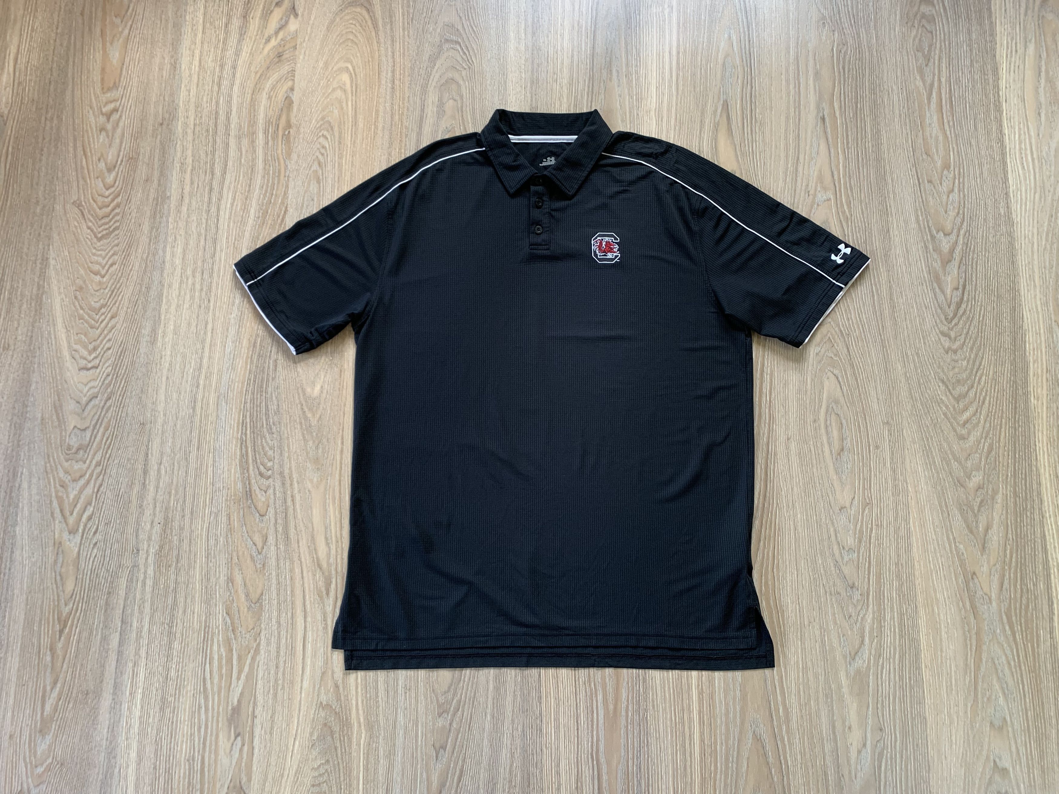 Under Armour × Vintage Under Armour Men's Vintage WRU Black Polo Size US XL / EU 56 / 4 - 1 Thumbnail