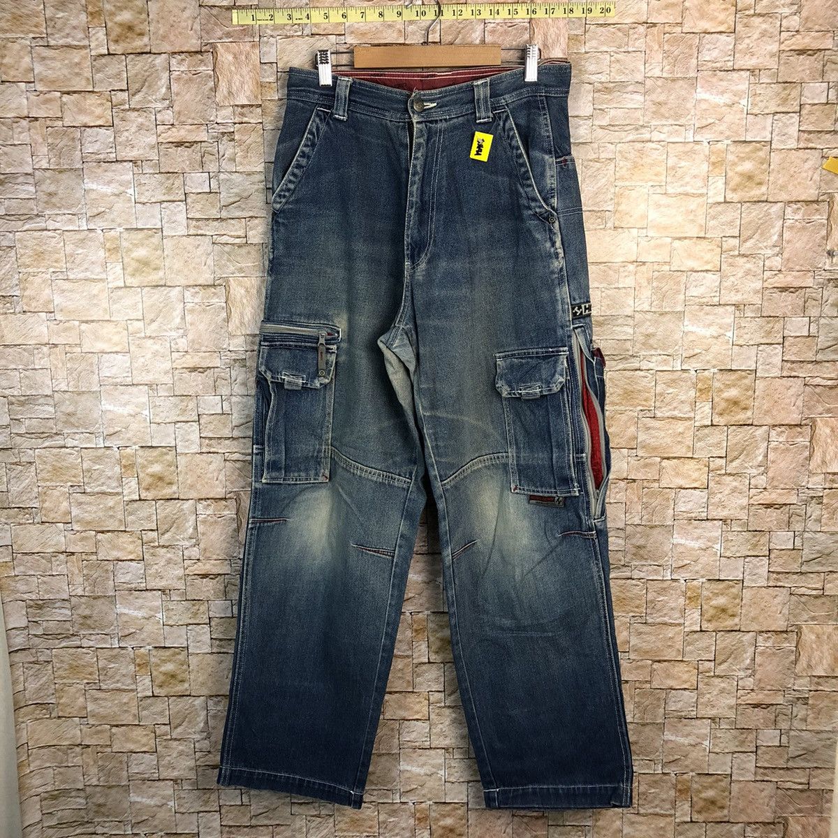 Hobo Hobo Blue Denim utility Cargo Multipocket Pants #A433 Size US 30 / EU 46 - 1 Thumbnail