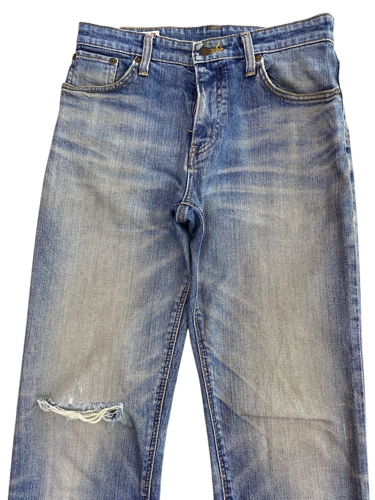 Edwin Edwin 503 Whiskers Faded Wash Style Ripped Jeans Size US 28 / EU 44 - 2 Thumbnail