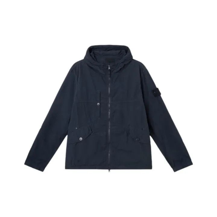 Stone Island Stone Island Navy Ghost Serie Zip Jacket Size US XL / EU 56 / 4 - 1 Thumbnail