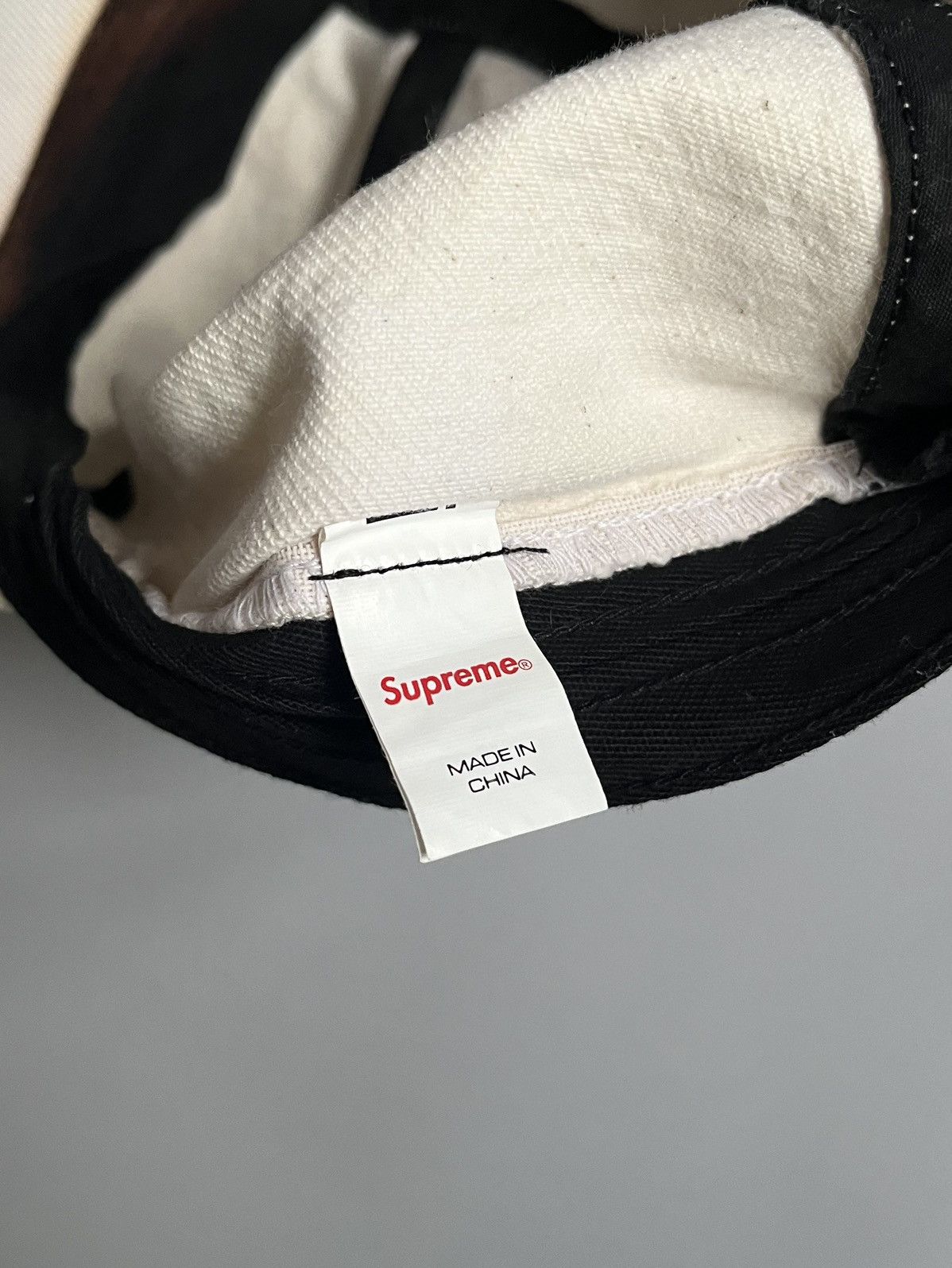 Supreme SUPREME White Canvas 5 Panel Cotton Cap Hat Size ONE SIZE - 17 Thumbnail