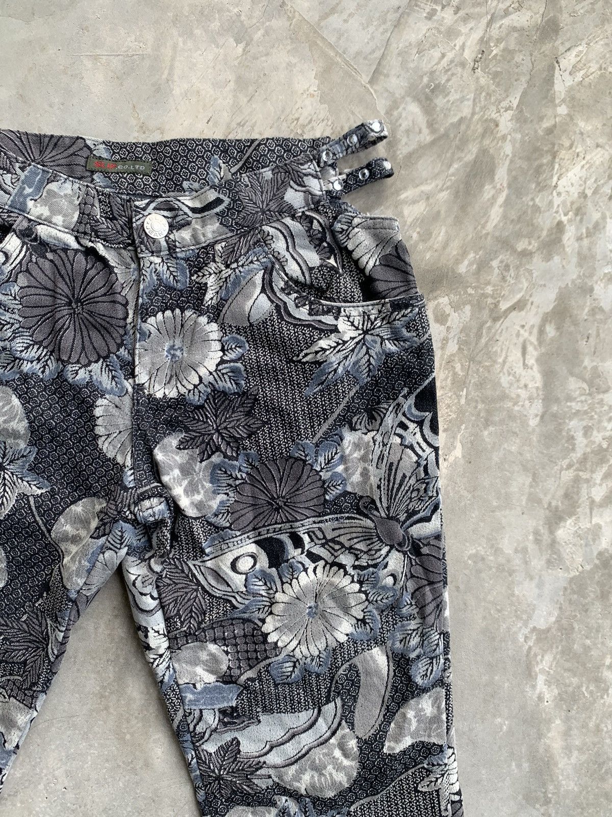 Hysteric Glamour × Japanese Brand × Vintage Women Denim Flower Full Print By Designer Size 28" / US 6 / IT 42 - 3 Thumbnail