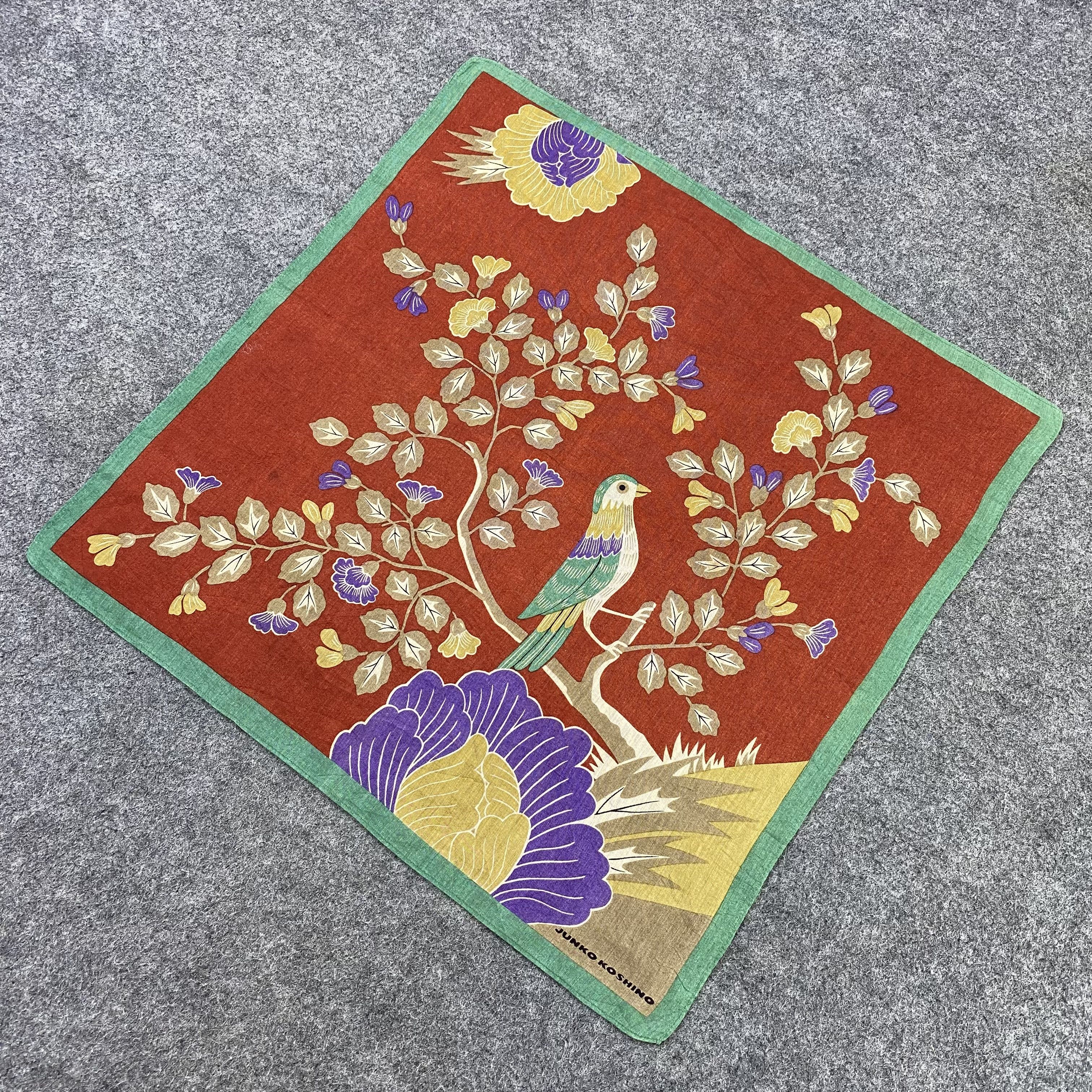 Japanese Brand Junko Koshino Handkerchief Neckerchief Bandana-B1626 Size ONE SIZE - 4 Thumbnail