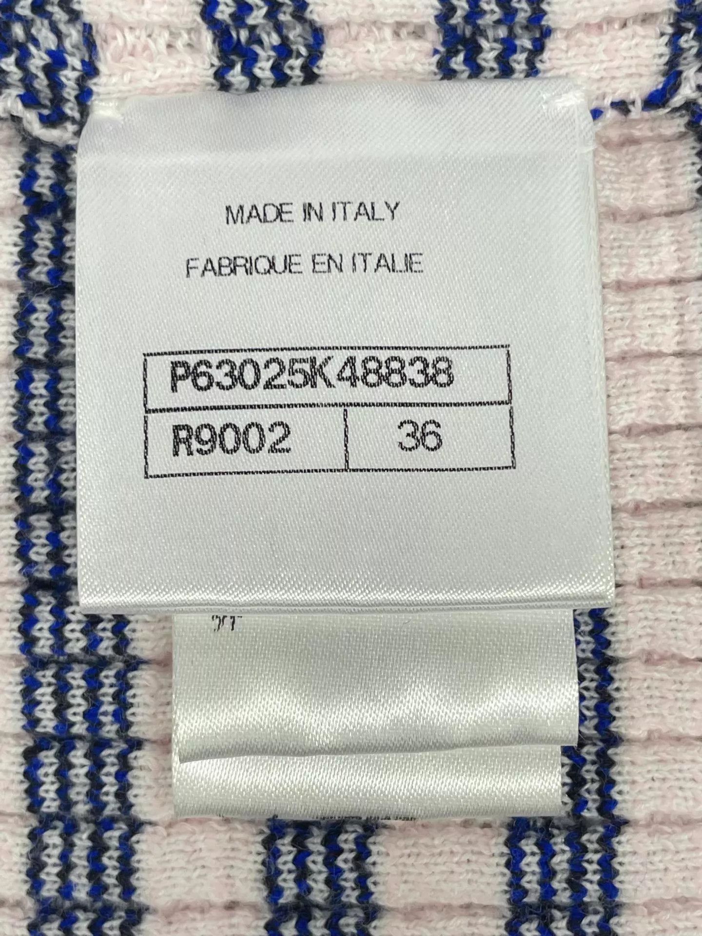 Chanel Chanel Knit Striped Short-Sleeve Top Size 36 Star Size XS / US 0-2 / IT 36-38 - 6 Thumbnail