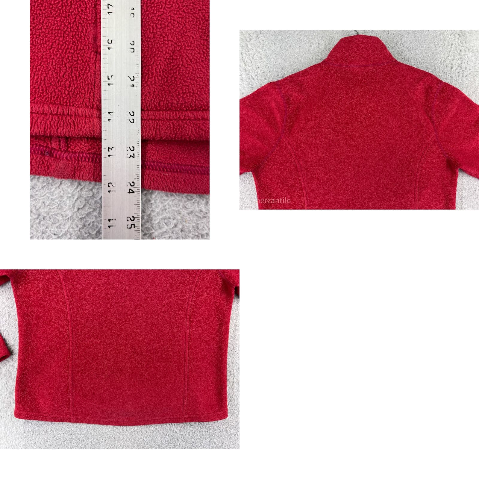 Vintage VINTAGE L.L. Bean Sweater Women Full Zip Mediun RedFleece Pockets Mock Neck Size M / US 6-8 / IT 42-44 - 9 Thumbnail