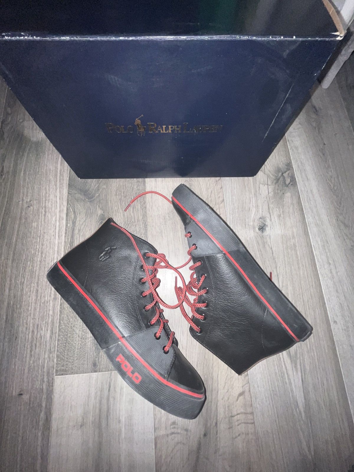 Polo Ralph Lauren Polo Ralph Lauren Cantor High II Tumbled Leather Shoes Size US 10 / EU 43 - 2 Thumbnail