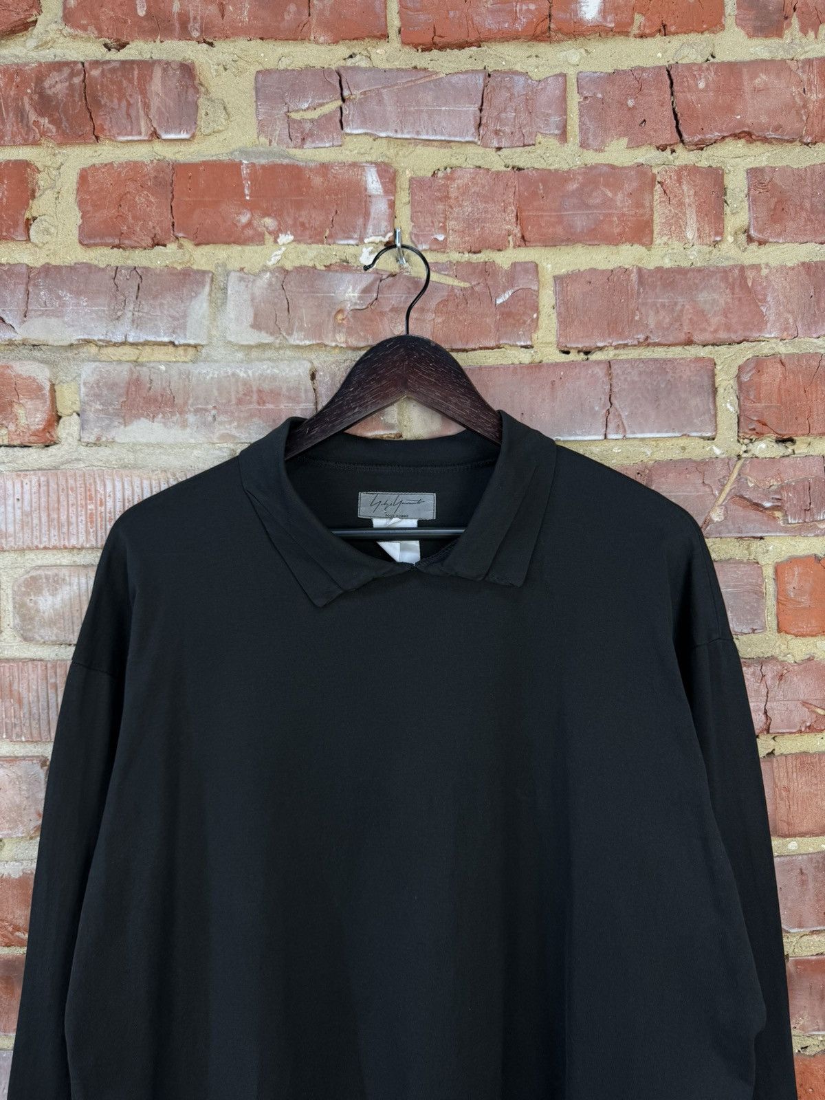 Vintage × Yohji Yamamoto Yohji Yamamoto Pour Home Vintage Polo Long Sleeve Pullover Size US M / EU 48-50 / 2 - 2 Thumbnail