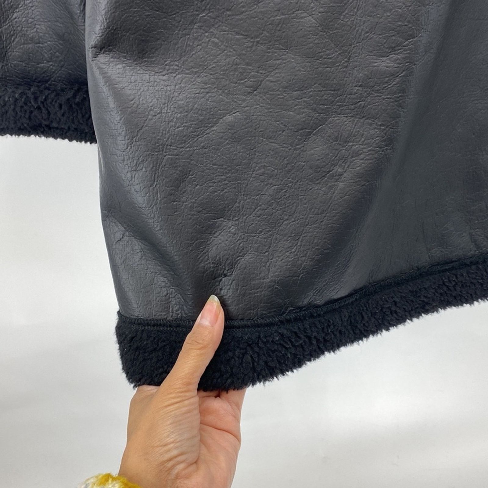 Bryn Walker Bryn Walker faux leather fleece lined hooded coat size S Size S / US 4 / IT 40 - 6 Thumbnail