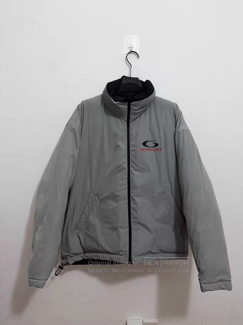 Balenciaga Balenciaga Letter print stand collar zipper opening straig Size US XXS / EU 40 - 4 Thumbnail