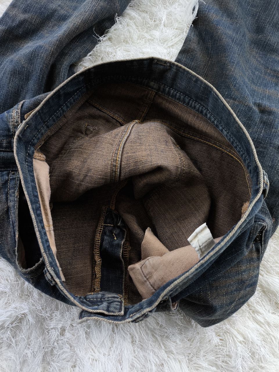 Big John GL HEART by Big John Flared Faded Gold Clawmark Denim Jeans Size US 36 / EU 52 - 8 Thumbnail