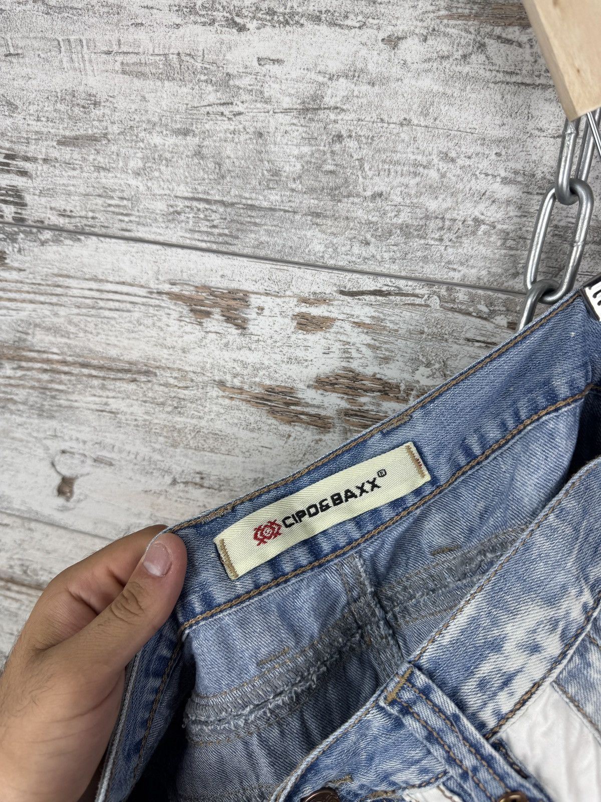 Vintage Mens Vintage Cipo & Baxx denim jeans pants avant garde y2k Size US 33 - 14 Thumbnail