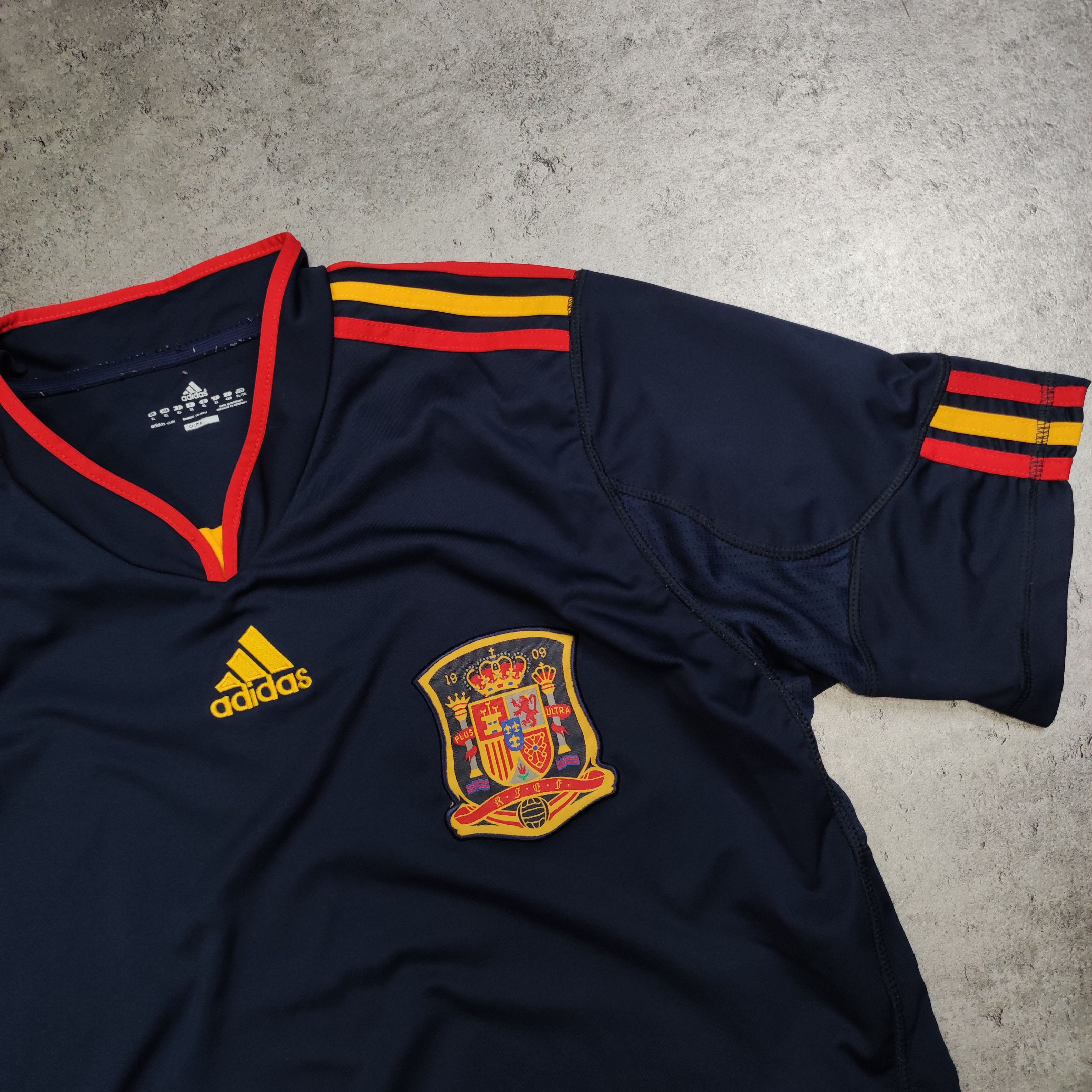 Vintage RARE Vintage 2008 Champions Adidas Spain National Jersey Size US XL / EU 56 / 4 - 4 Thumbnail