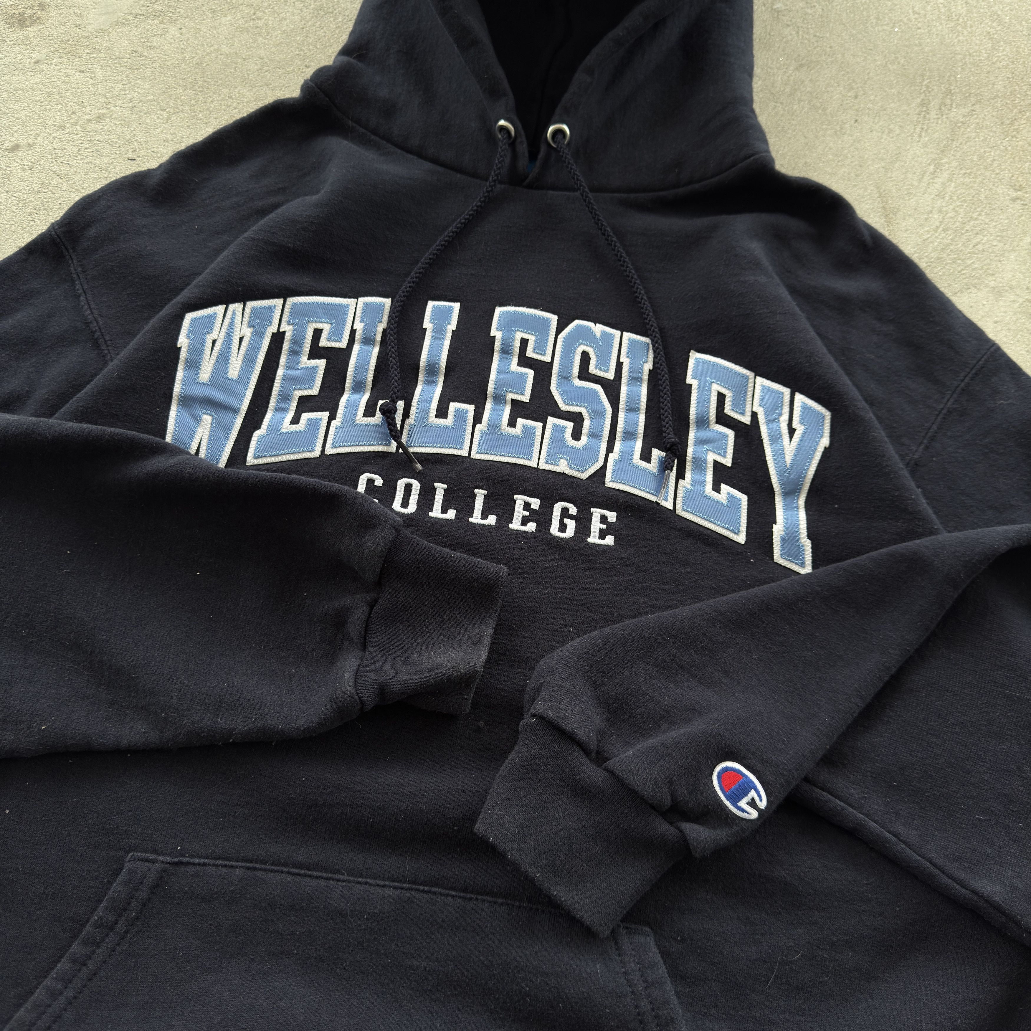 Champion Vintage Champion Wellesley College Hooded Sweatshirt Size US L / EU 52-54 / 3 - 4 Thumbnail